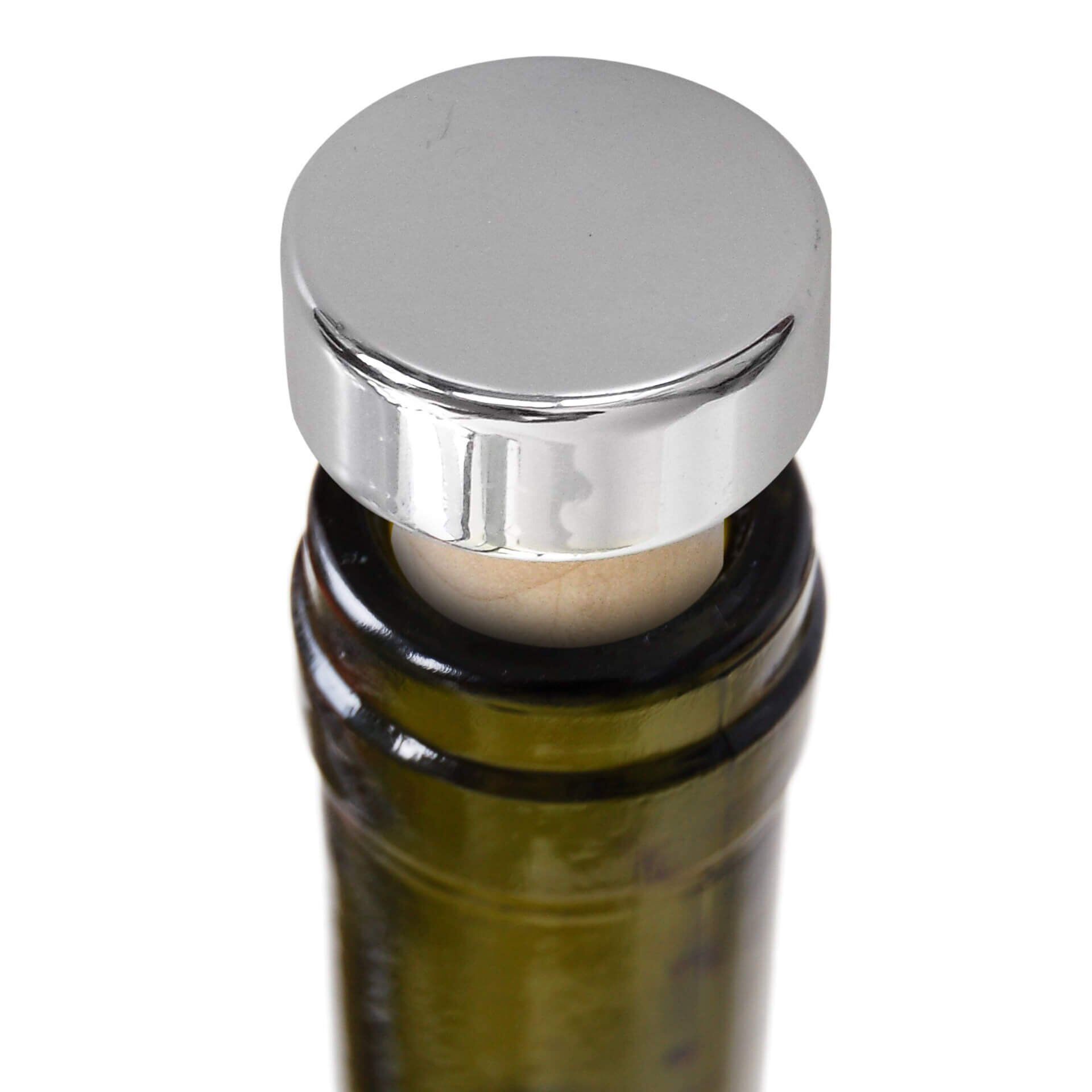 Weinverschluss, 2 Stk., Chrom