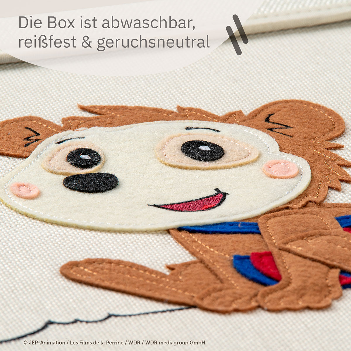 Aufbewahrungsbox mit Deckel Bobo sitzend, 33x33x33cm