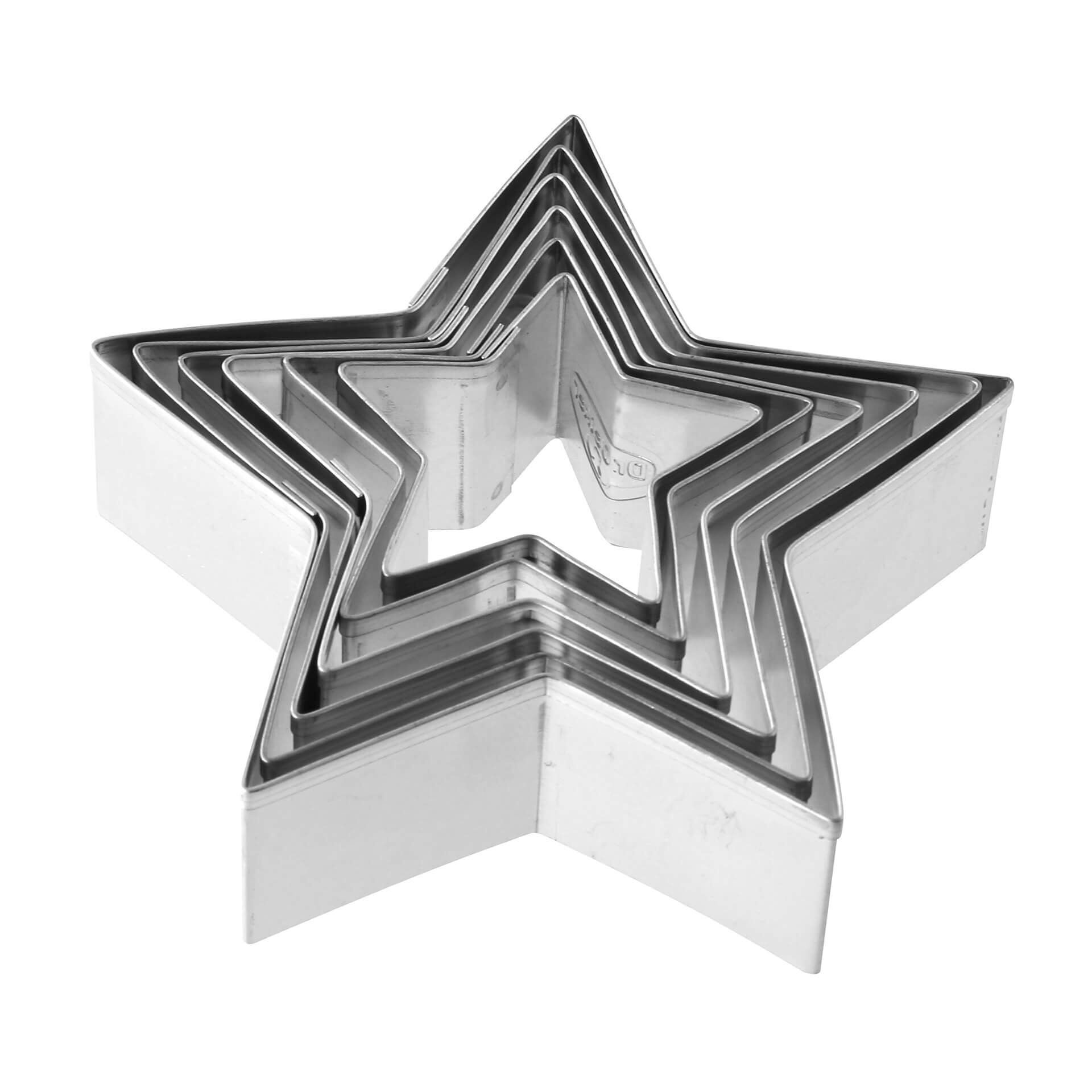 Ausstecher Stern, 6-teilig