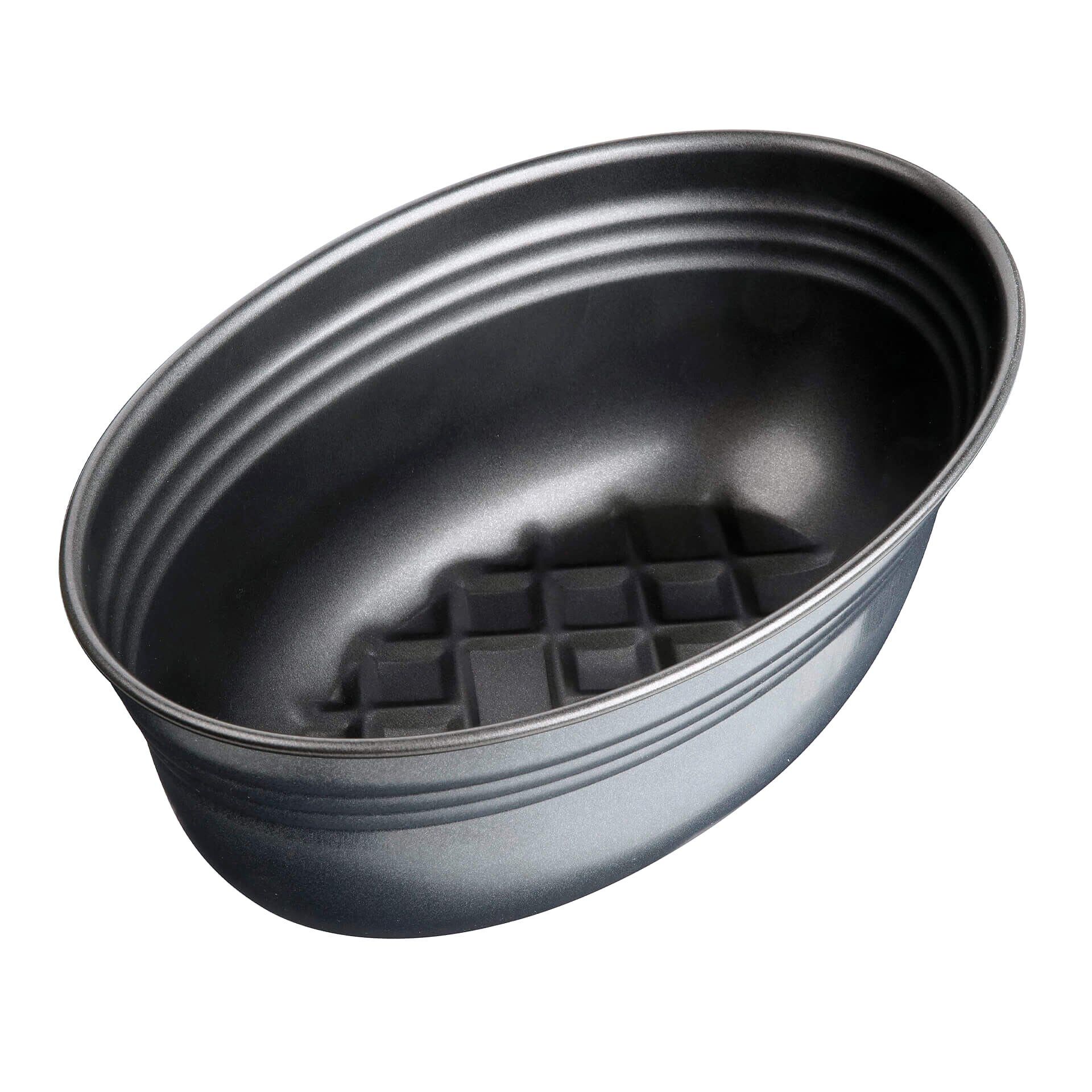 Brotbackform oval Black Metallic, 26x16cm