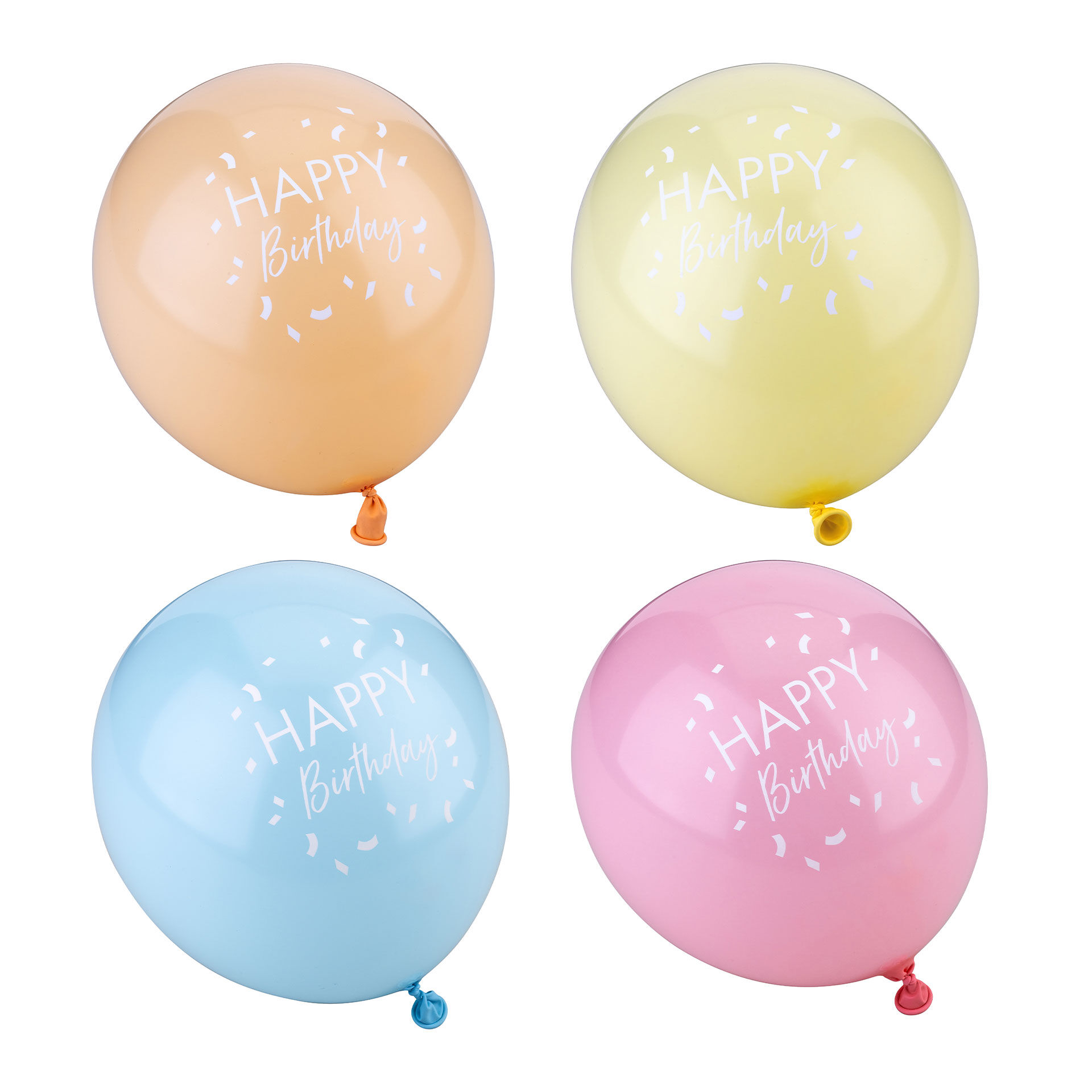 Luftballons Party, 8 Stk, Pastelltöne