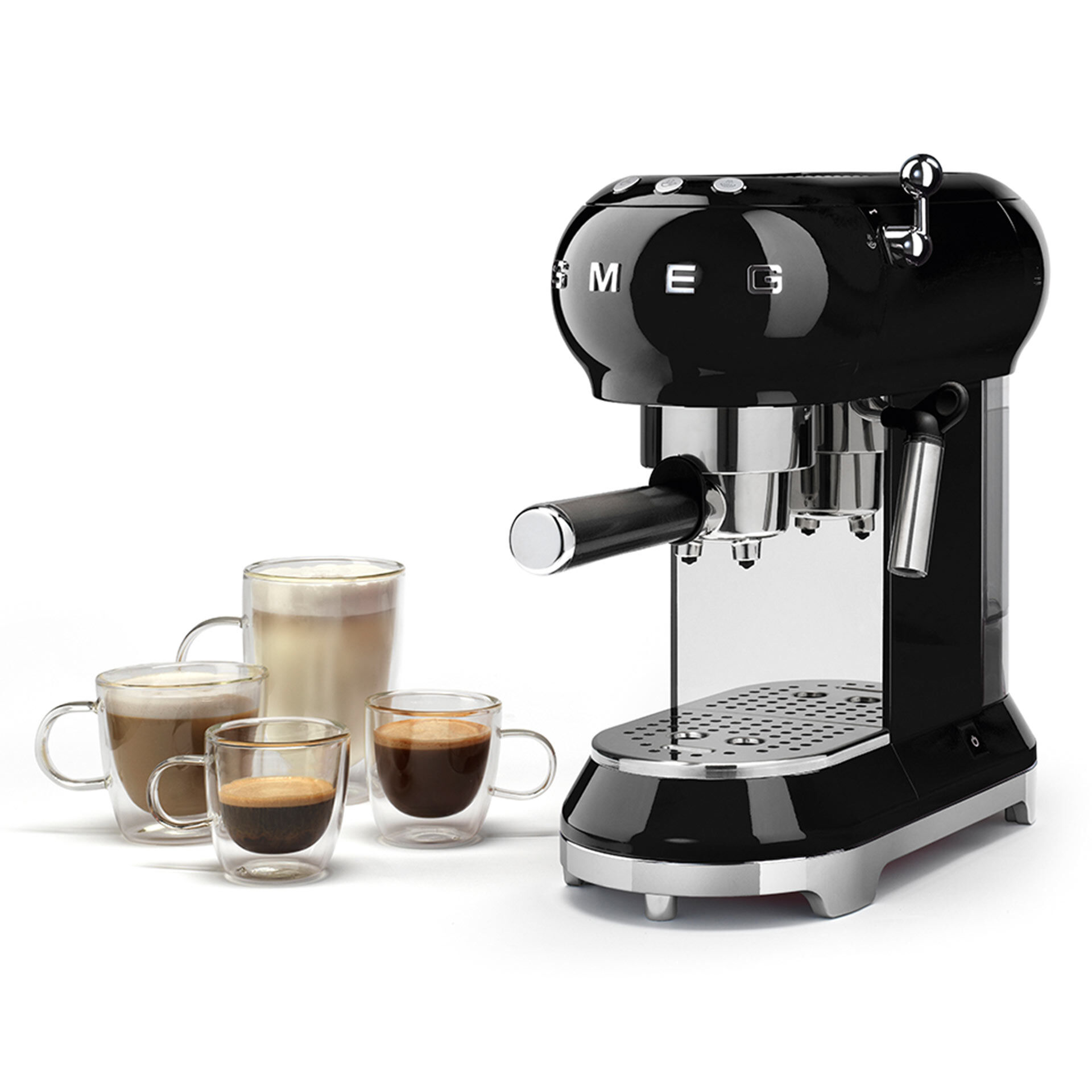 Espresso-Kaffeemaschine schwarz