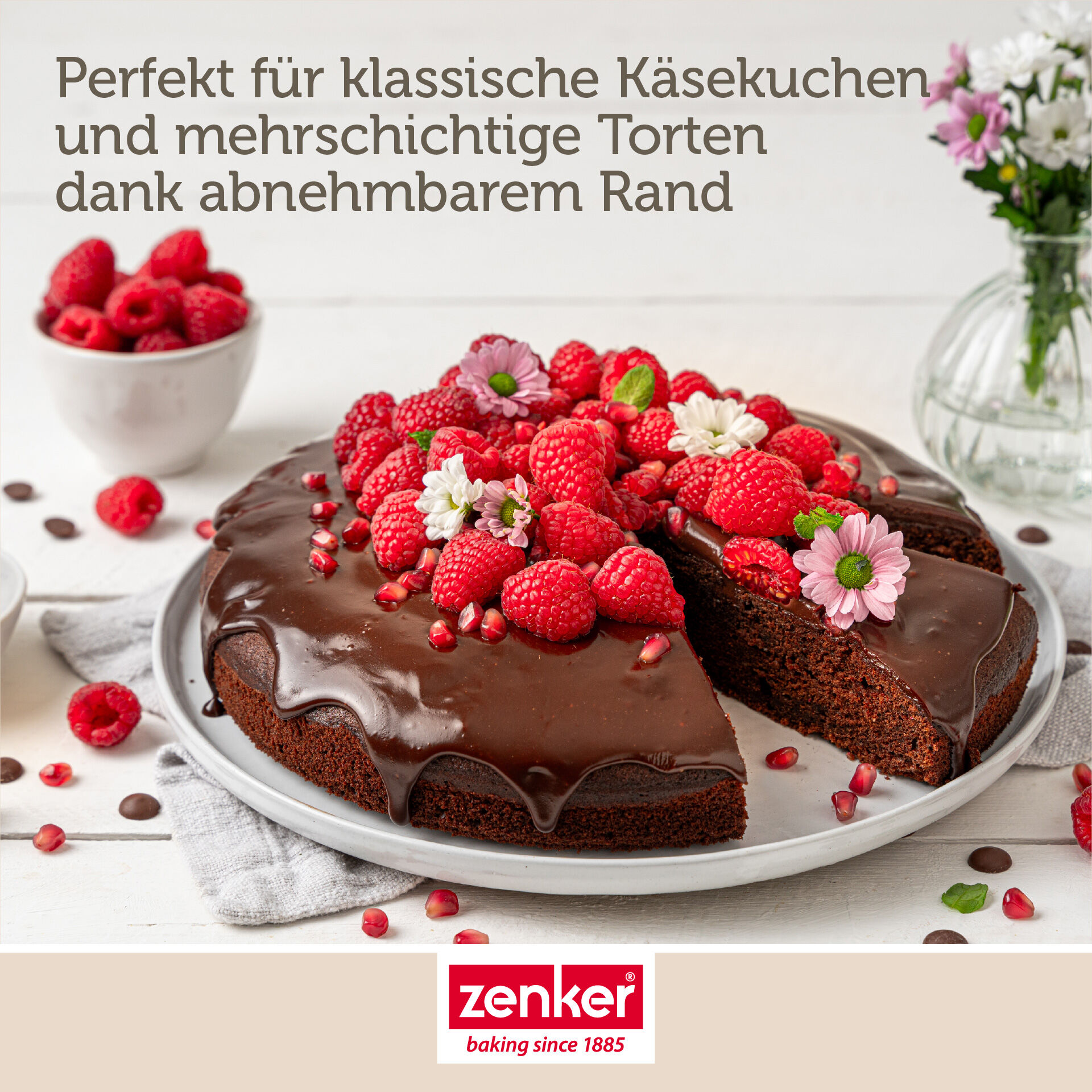 Springform mit Flachboden Perfect Black+, Ø24cm