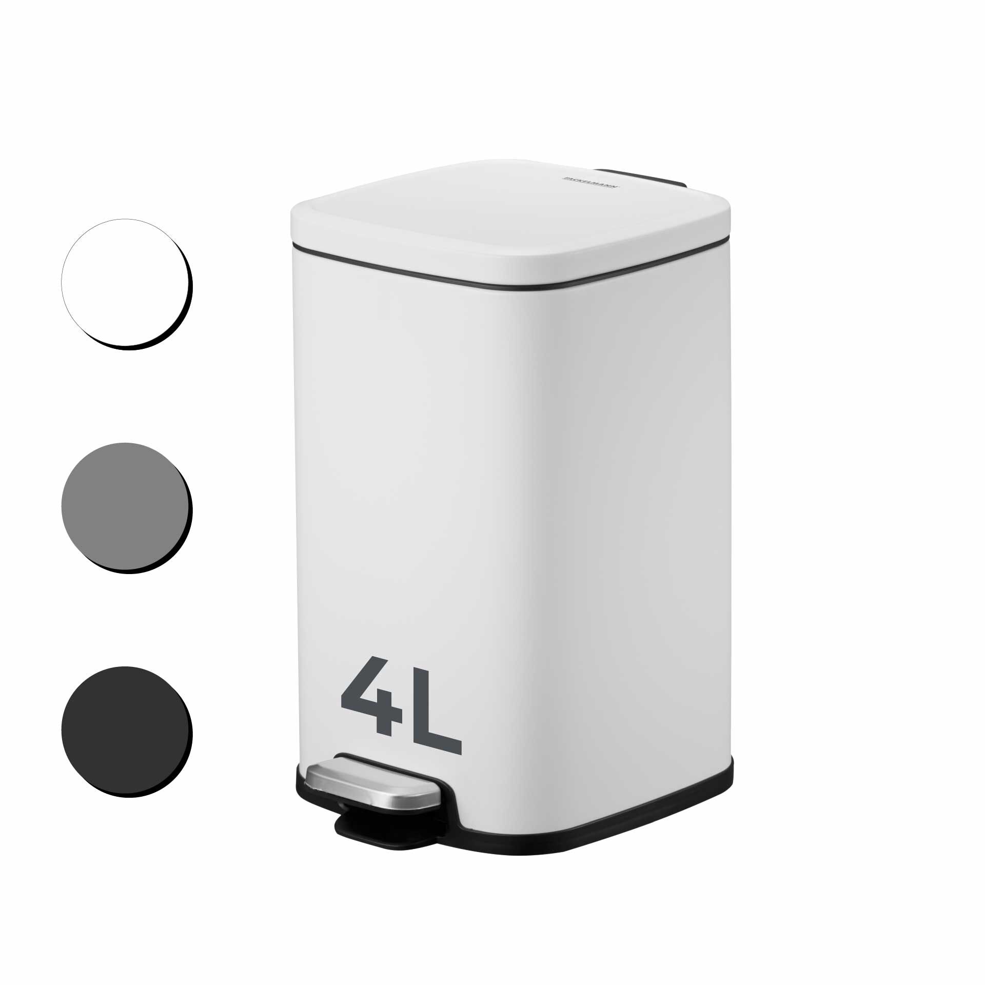 Mülleimer London, weiß, 4L