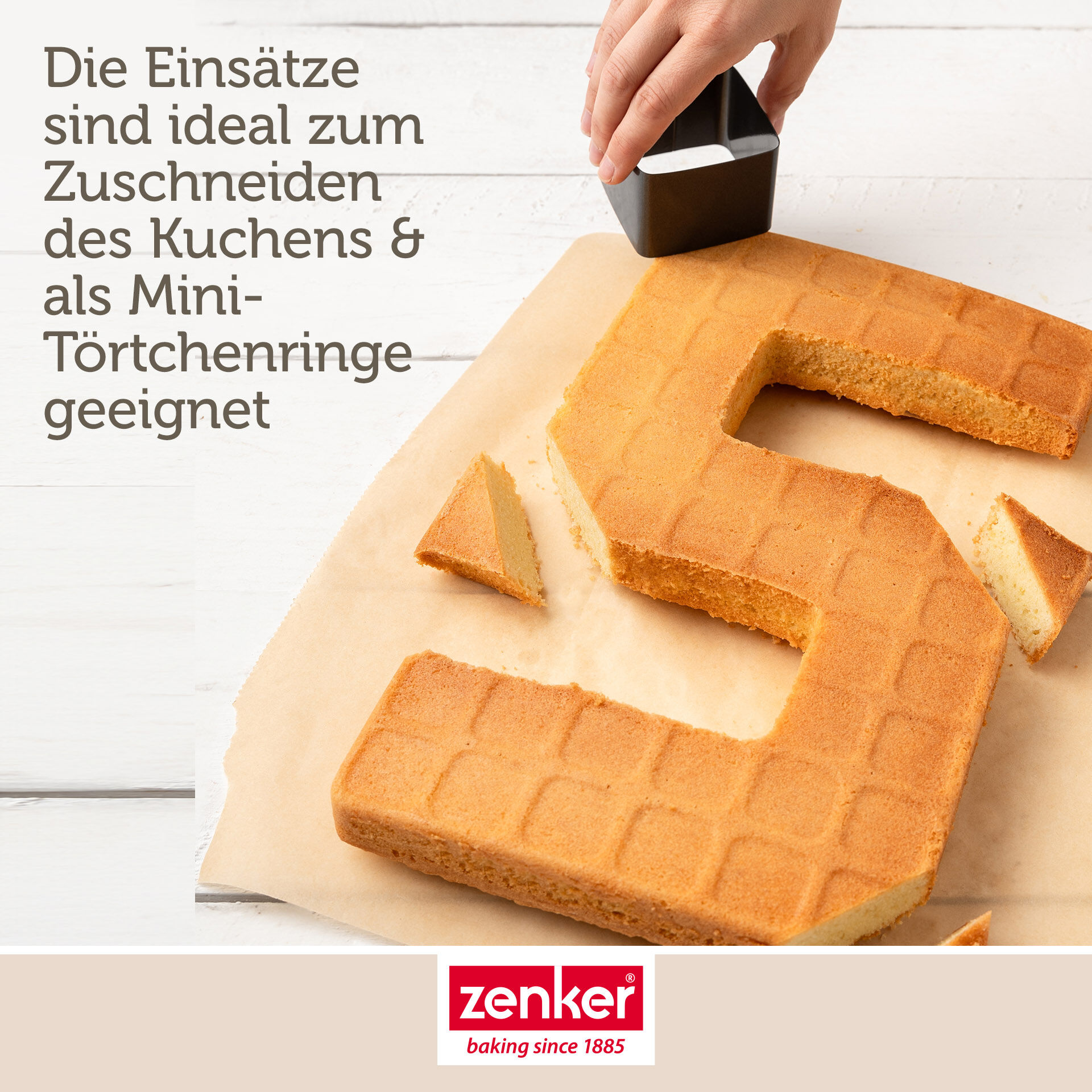 Buchstaben- & Zahlen-Kuchenform-Set, 9-teilig