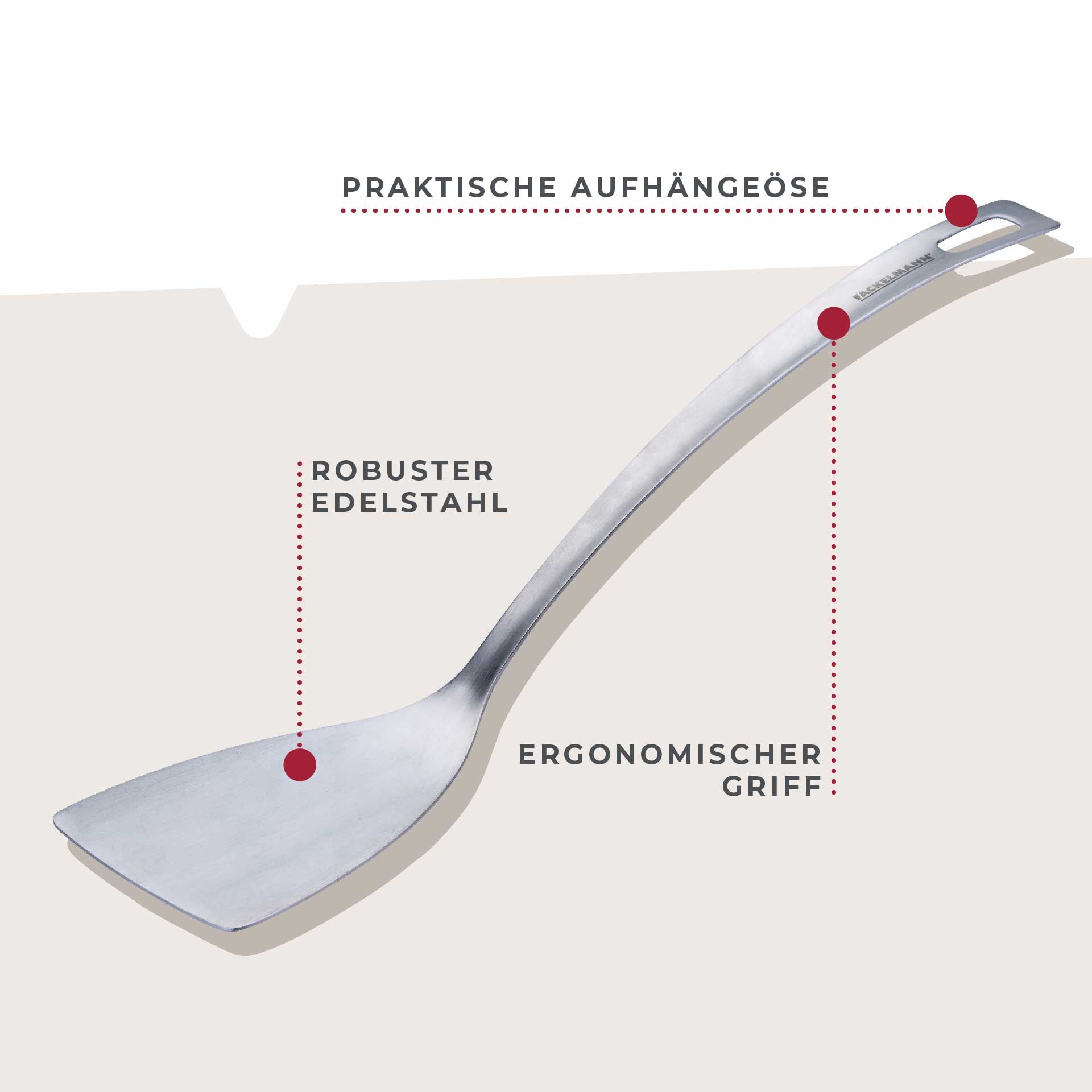 Pfannenwender Essential, Edelstahl