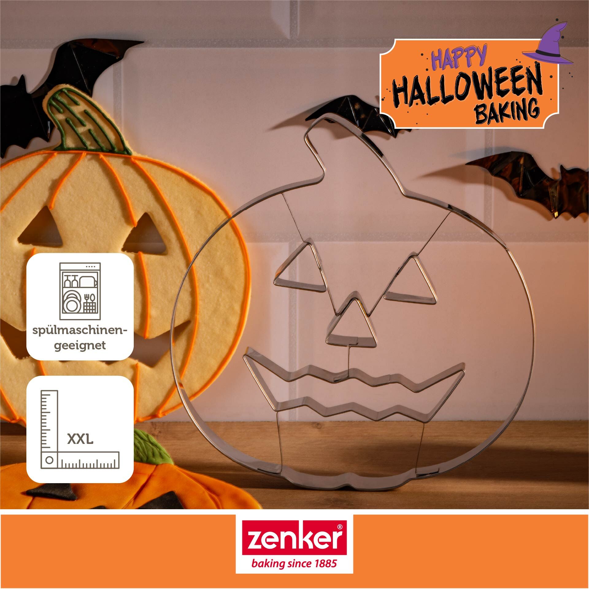 Happy Halloween Baking XXL Ausstecher Kürbiskopf