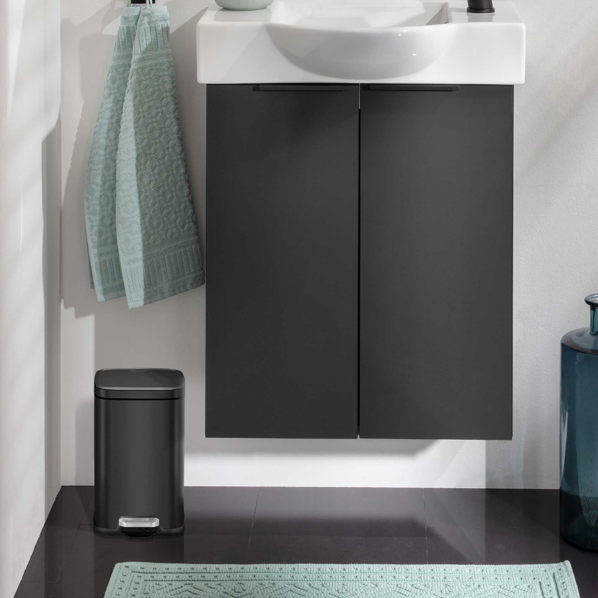 Tretmülleimer London, schwarz, 4L