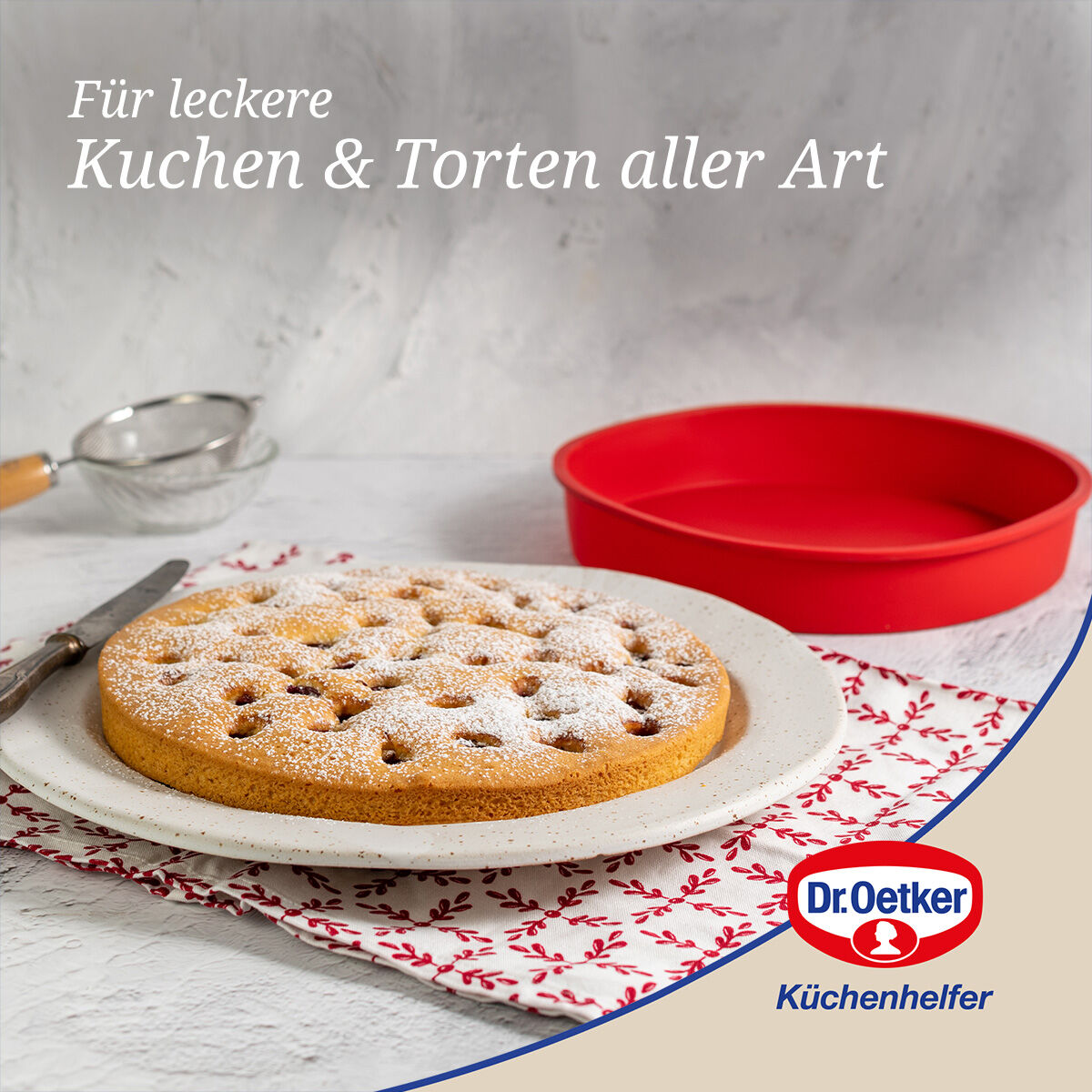 Backform rund Flexxibel Love, Ø26cm, Silikon