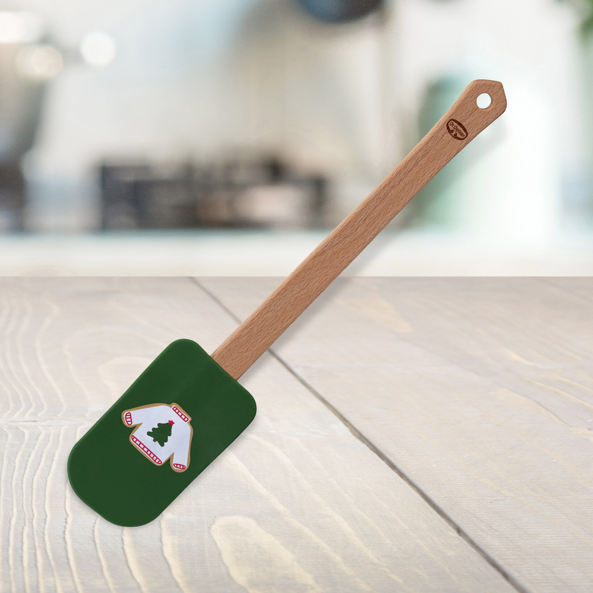 White Christmas Baking Teigschaber mit Motiv