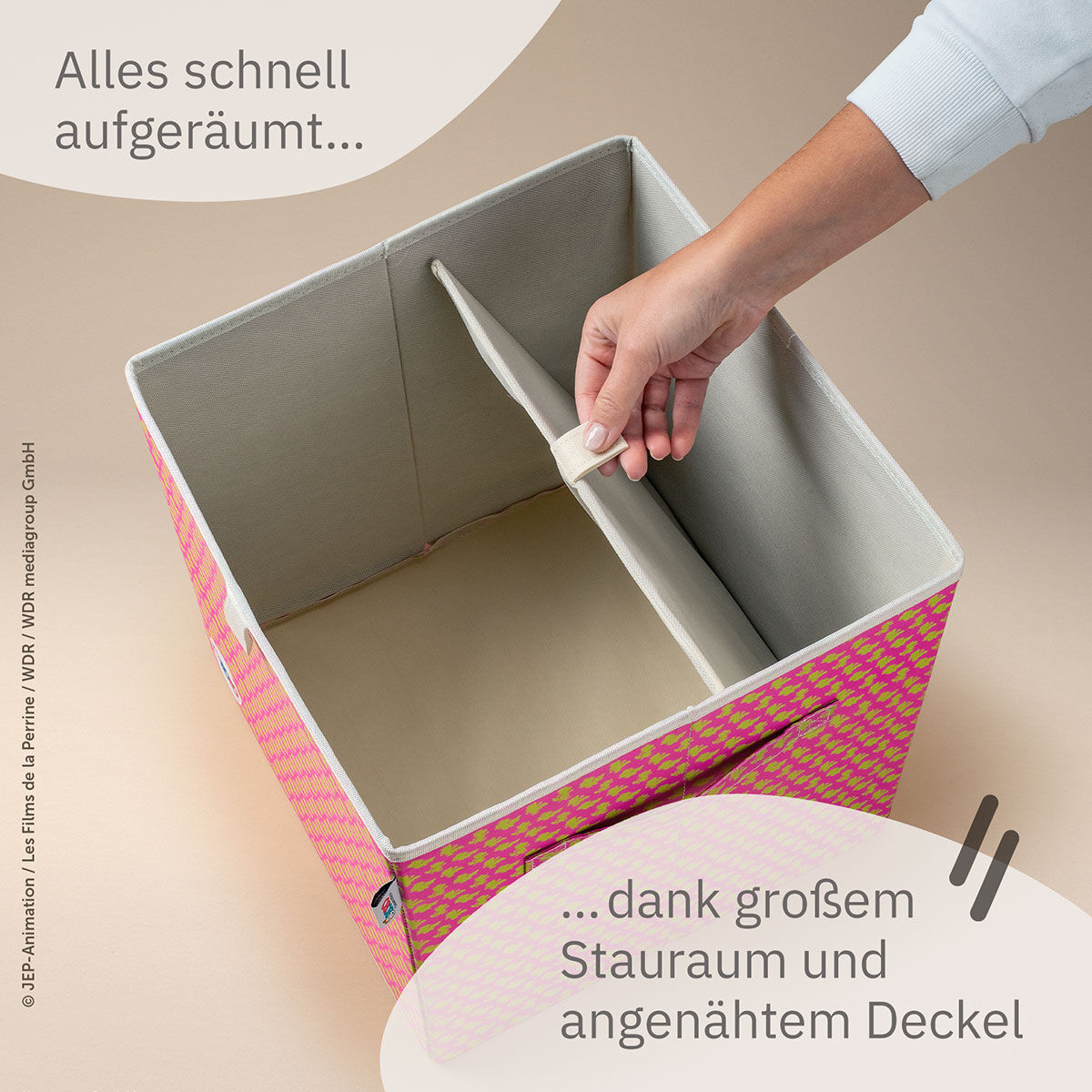 Aufbewahrungsbox Bobo, pink, 33x33x33cm