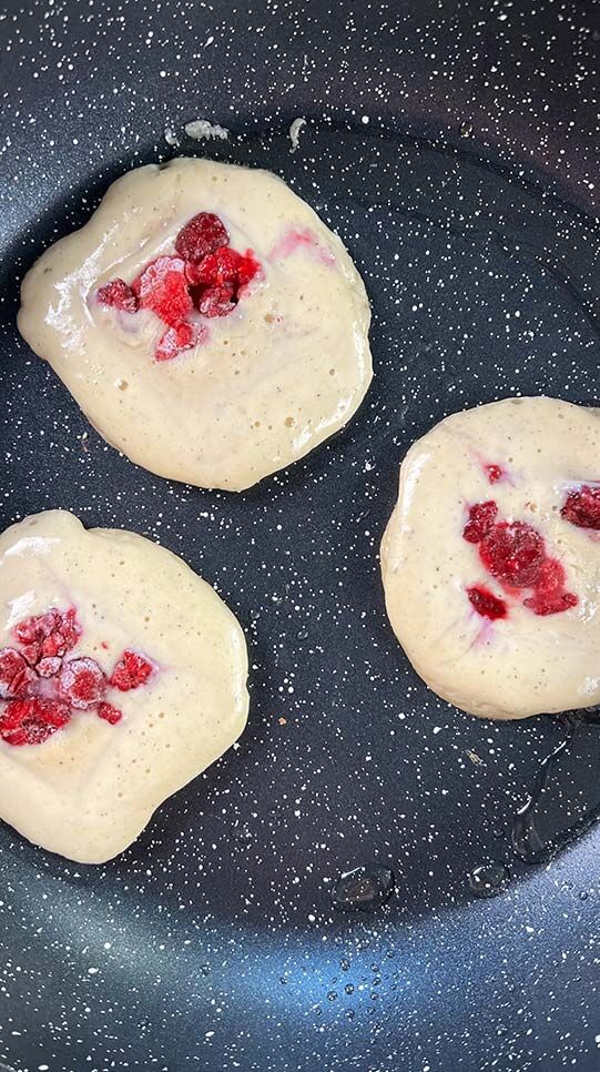 Himbeer Quark Pancakes 