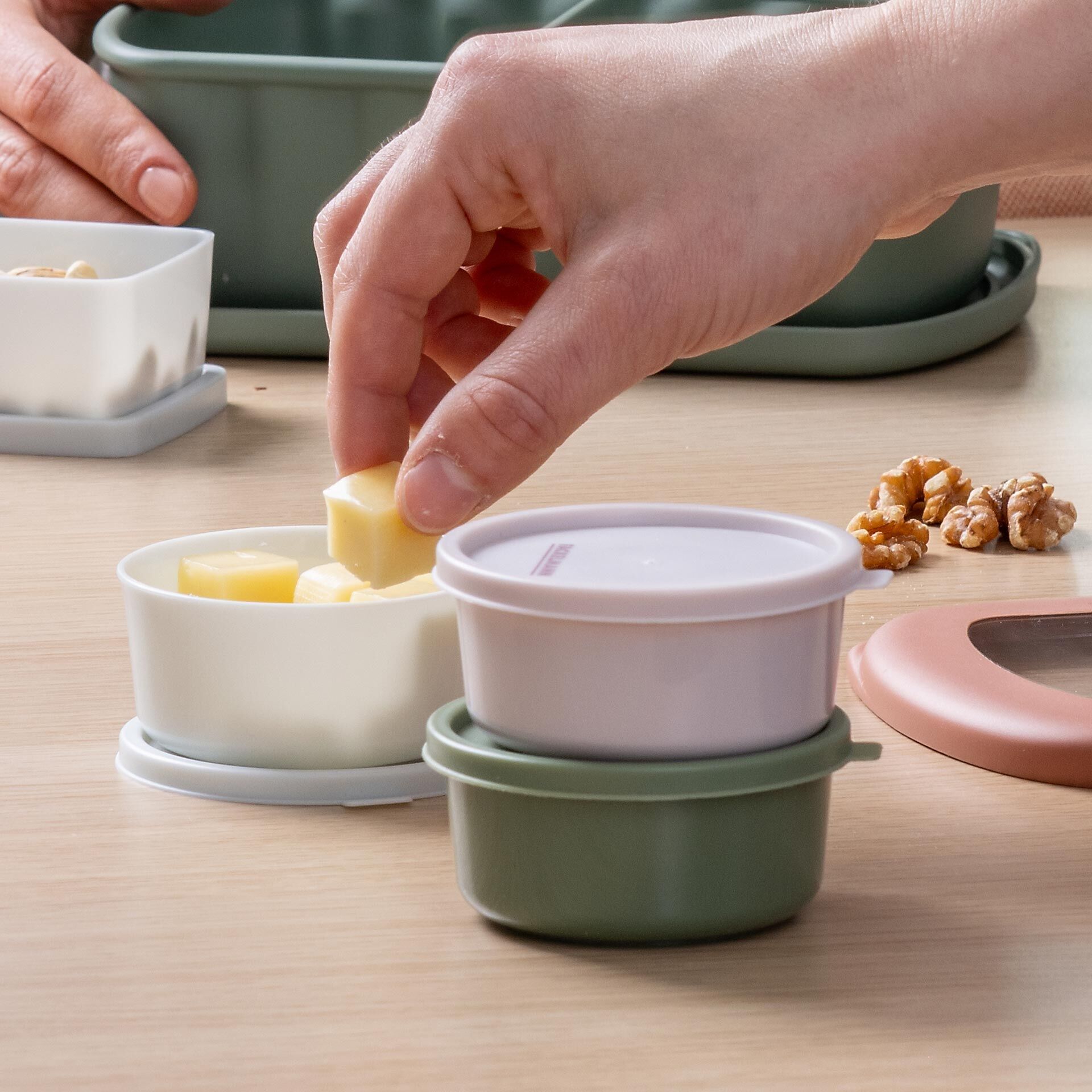 Snack Box Be The Move, rund,  Ø8cm, 3 Stk.