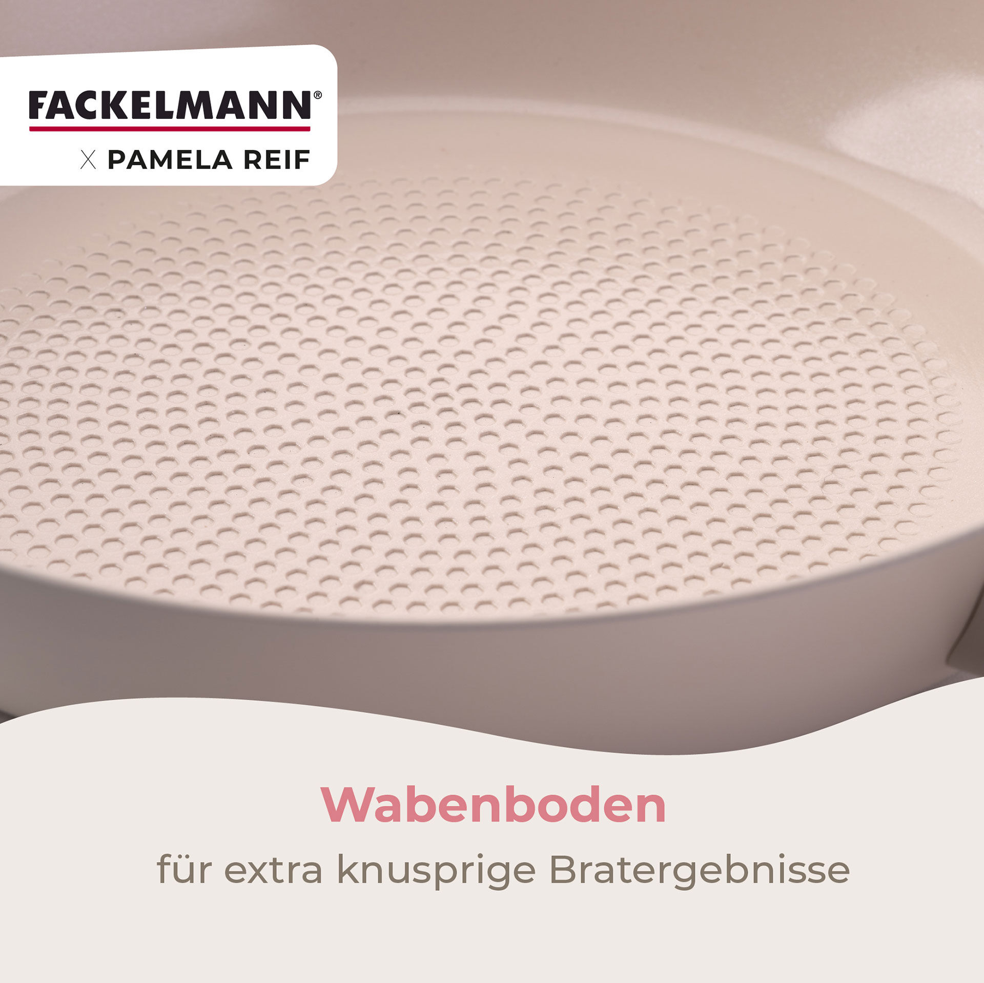Pamela Reif Bratpfanne Ø24cm, Keramik, Wabenboden