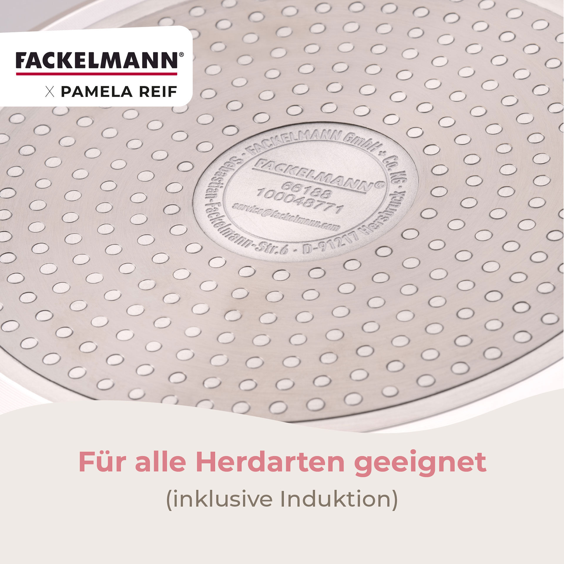 Pamela Reif Bratpfanne Ø24cm, Keramik, Wabenboden