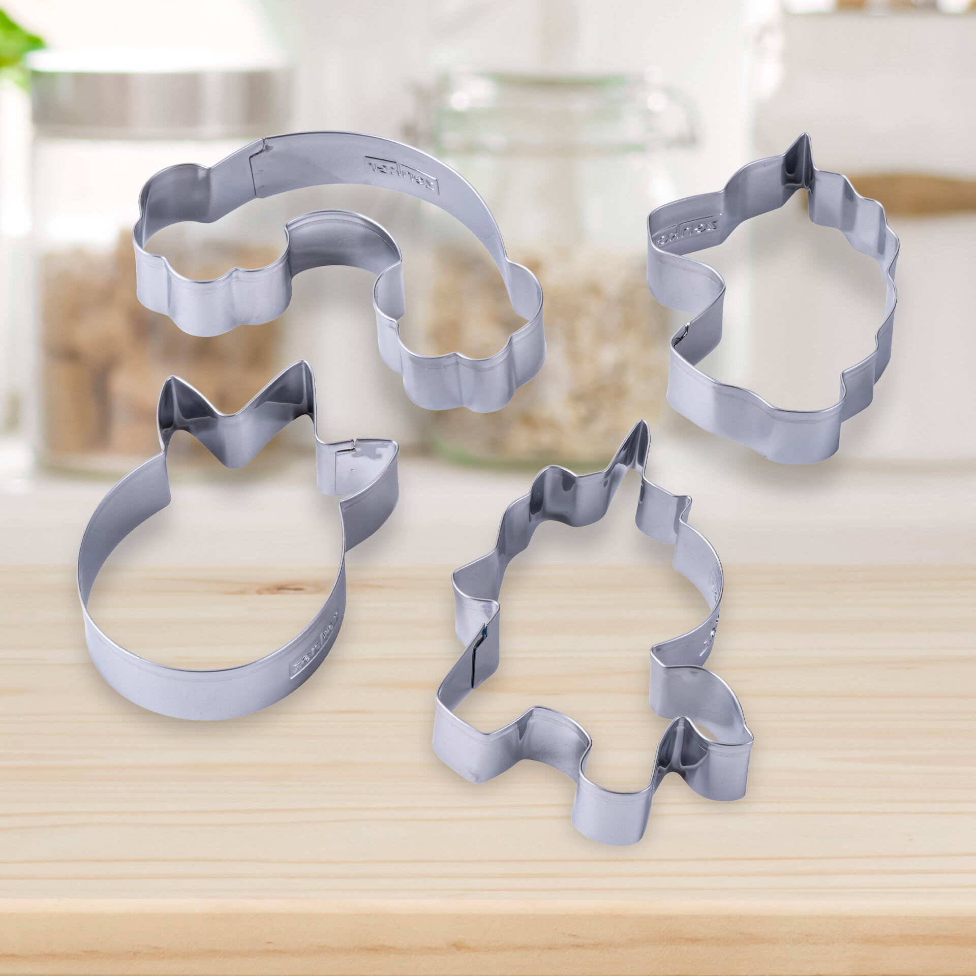 Ausstechformen Einhorn, 4-er Set