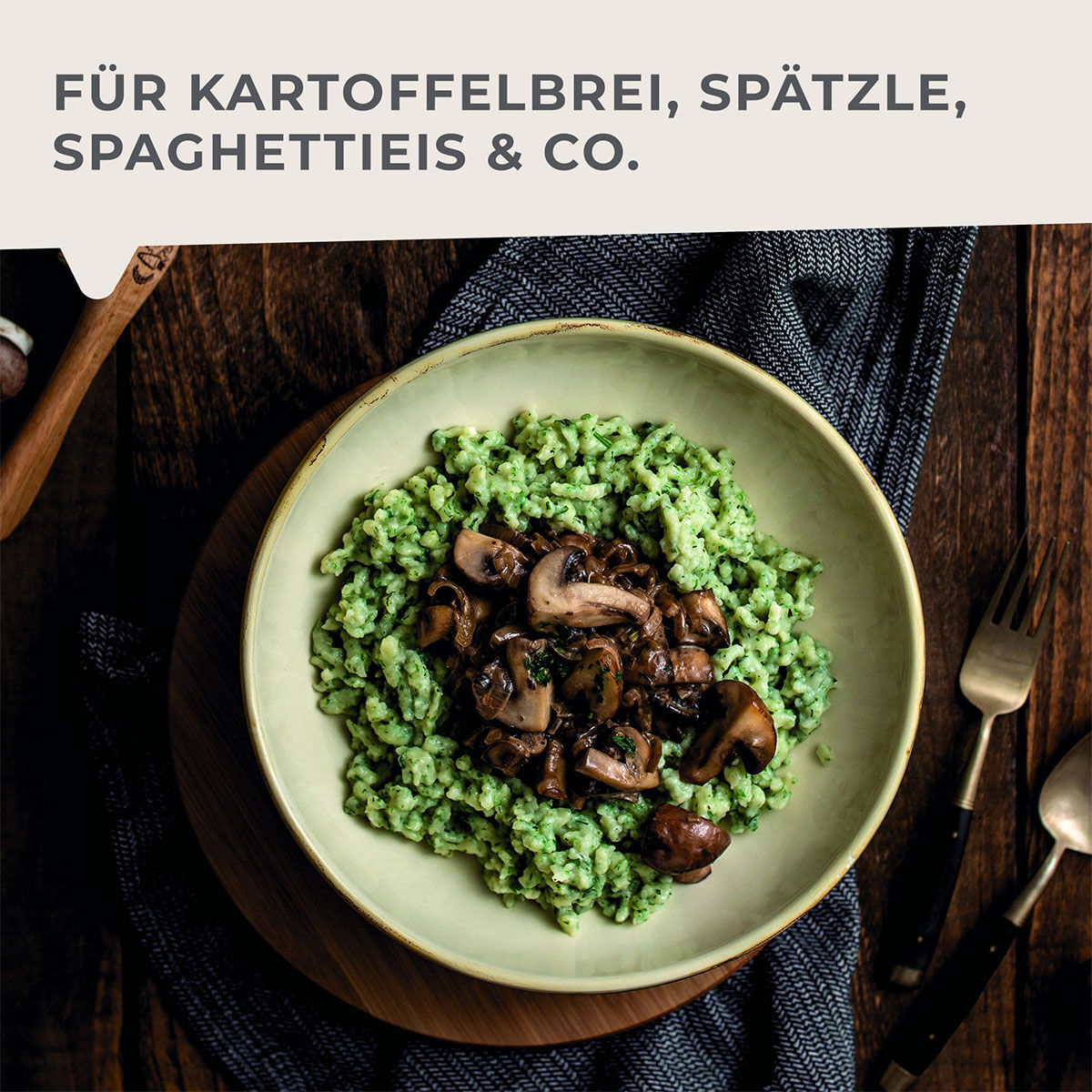 Spätzlepresse mit 3 Lochscheiben #easyprepare, 4-teilig