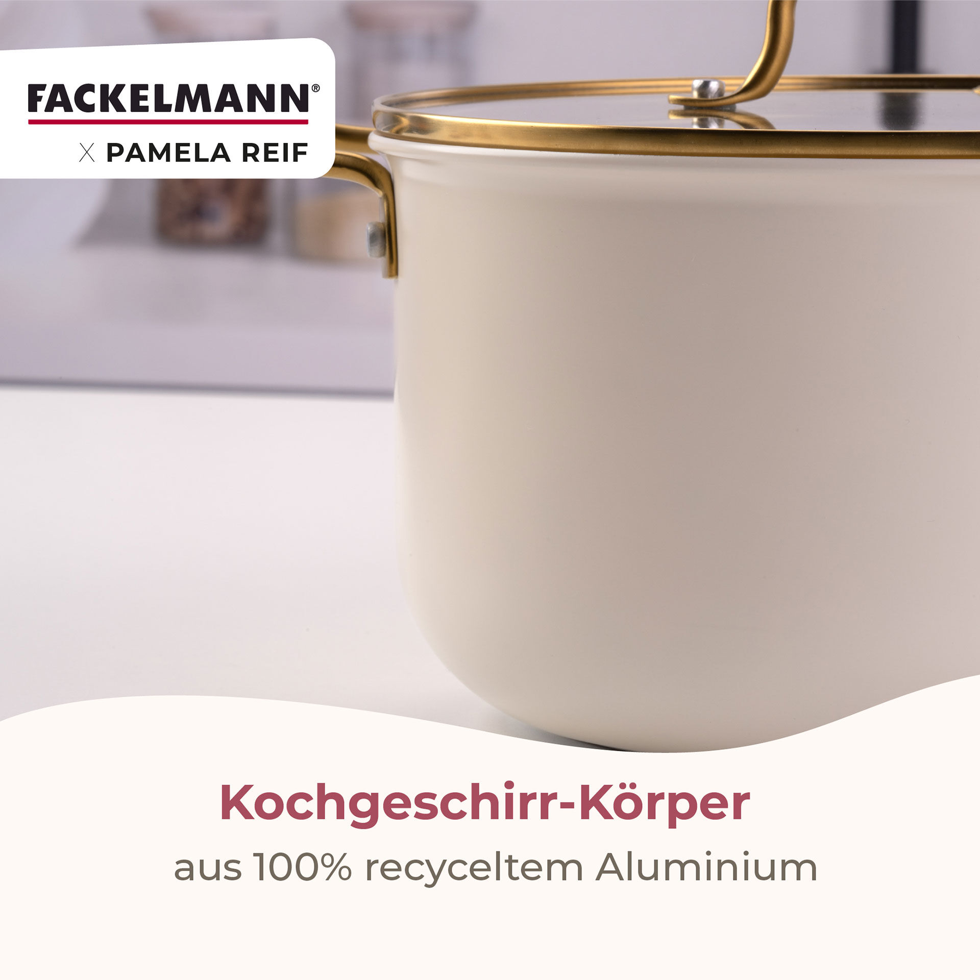 Pamela Reif Kochtopf mit Deckel Signature, Ø16cm