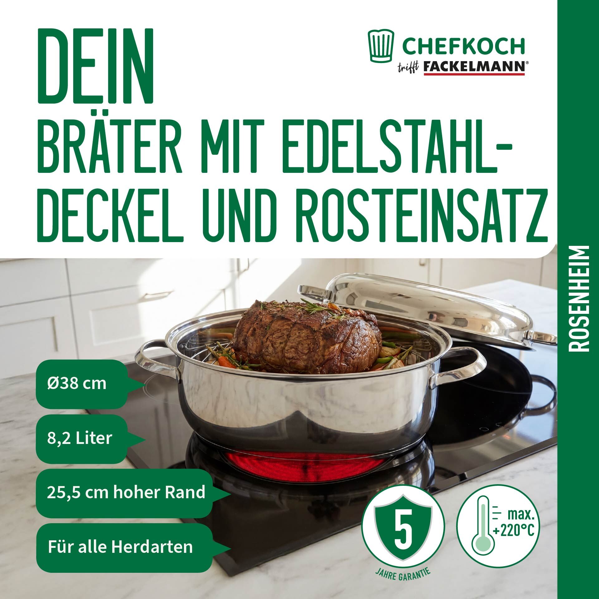 Bräter Rosenheim, Ø38cm