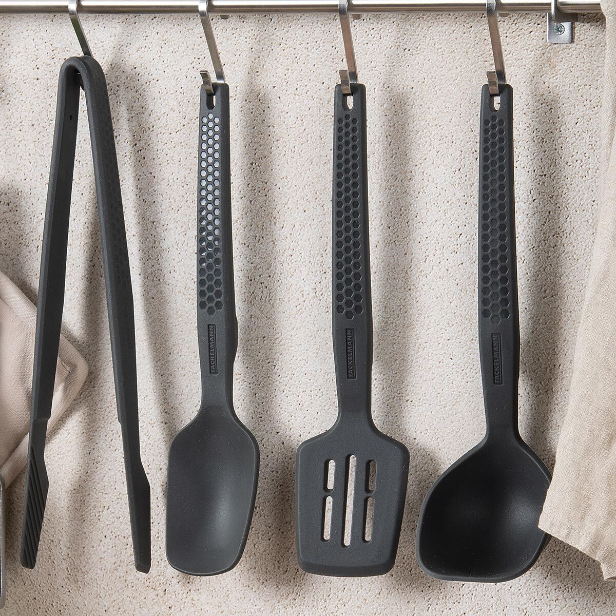 Küchenhelfer-Set "Statement", Silikon, 4-teilig