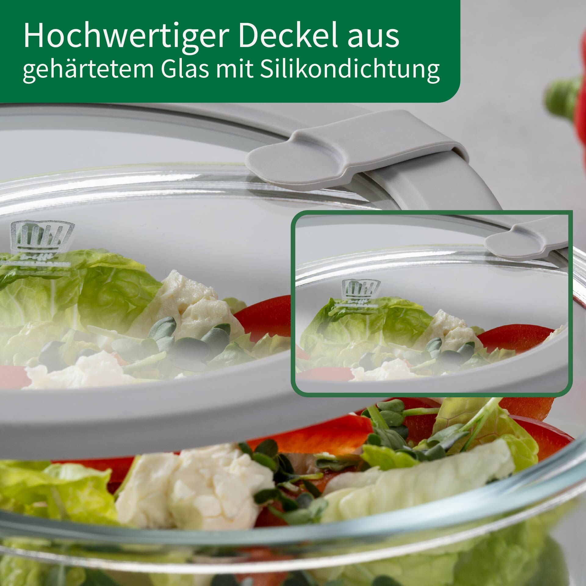 Vorratsdose Glas, rund, 400ml