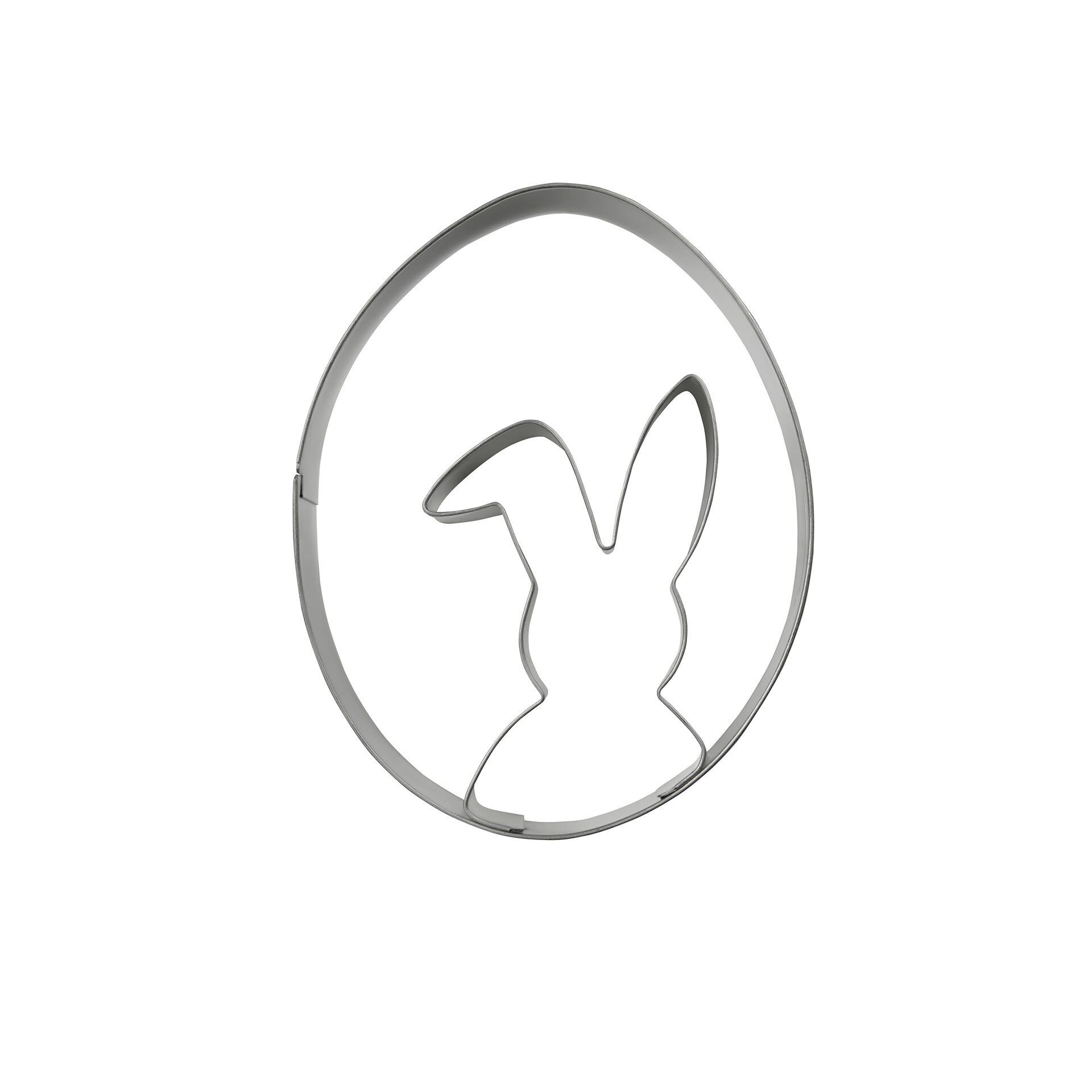 Ei-Ausstecher, Motiv Hase und Tulpe Goldiges Ostern, 2 Stk