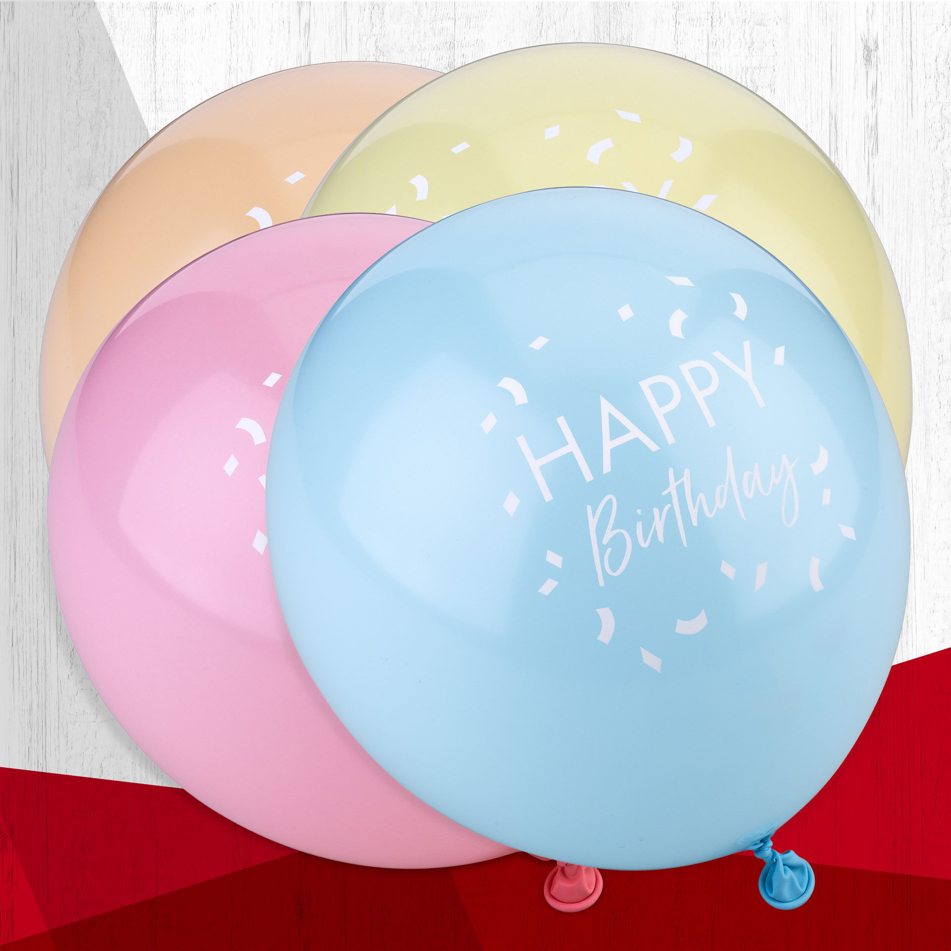 Luftballons Party, 8 Stk, Pastelltöne