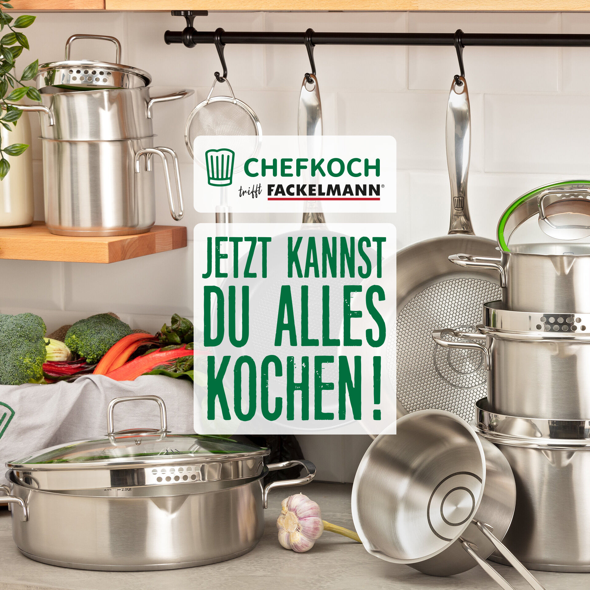 Pfannen-Set München Edelstahl 2-teilig