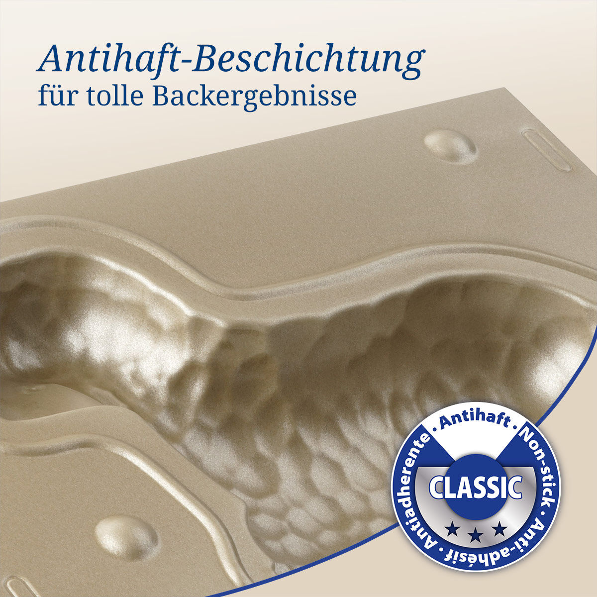Backformen-Set "Lamm und Lämmchen gold", 2-teilig