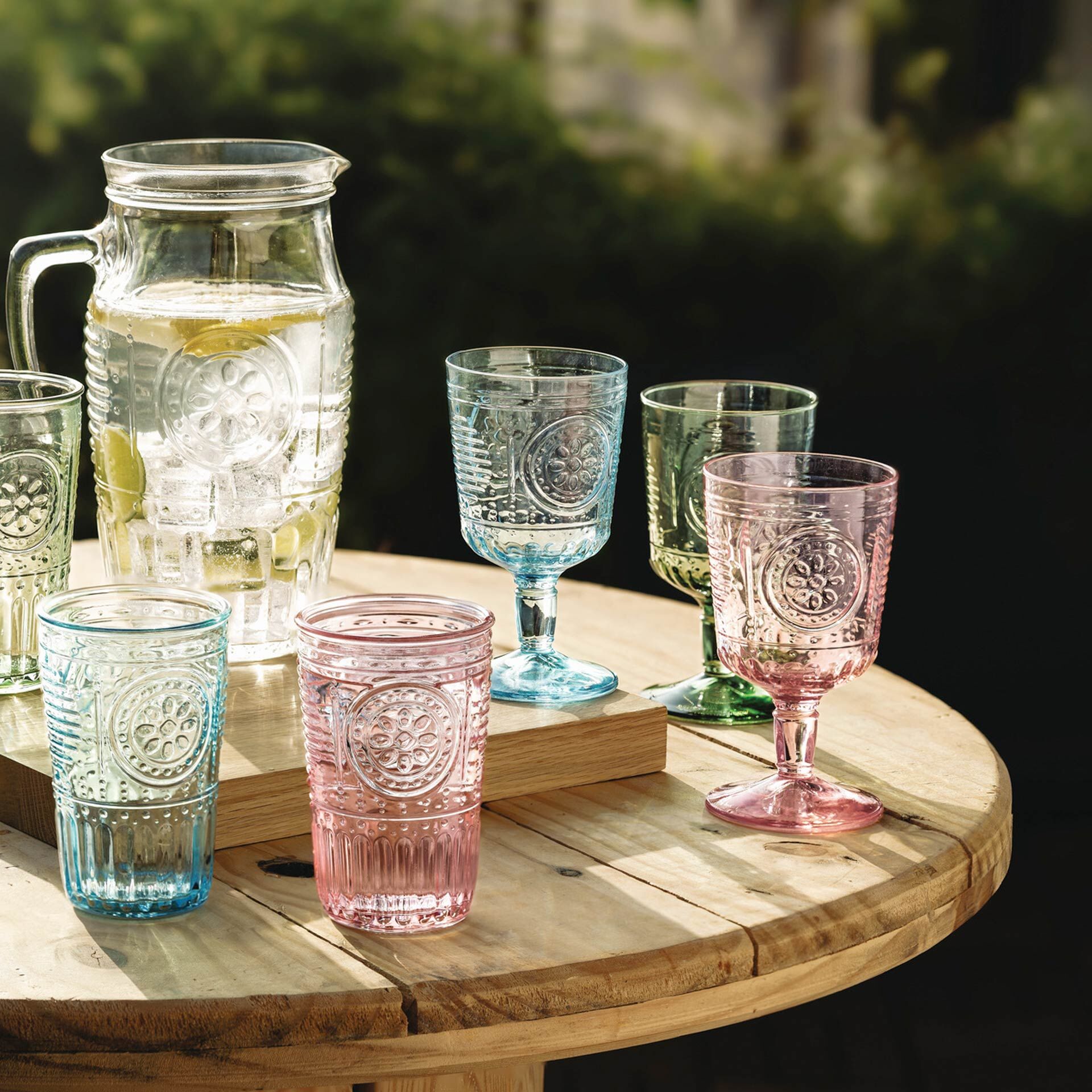 Wassergläser Romantic, 340 ml, 4 Stück, blau