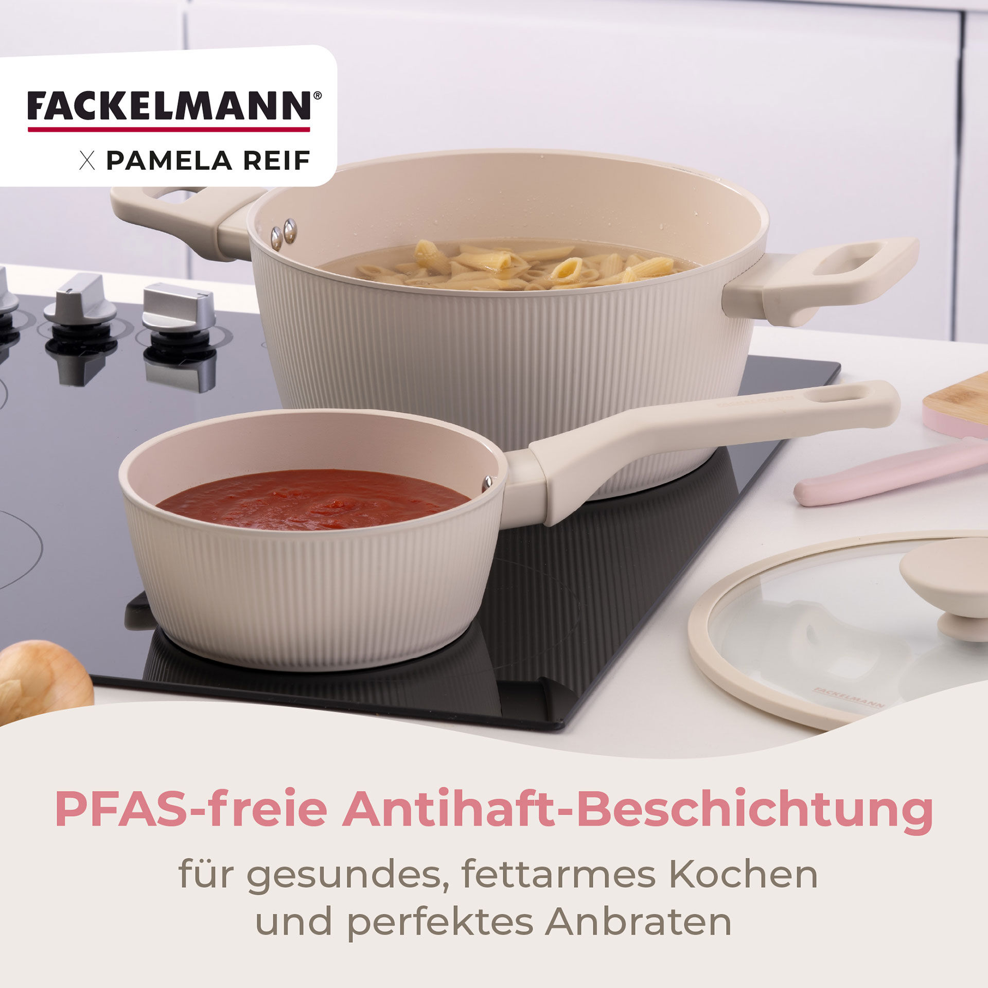 Pamela Reif Kochtopf mit Deckel Shell, Ø24cm