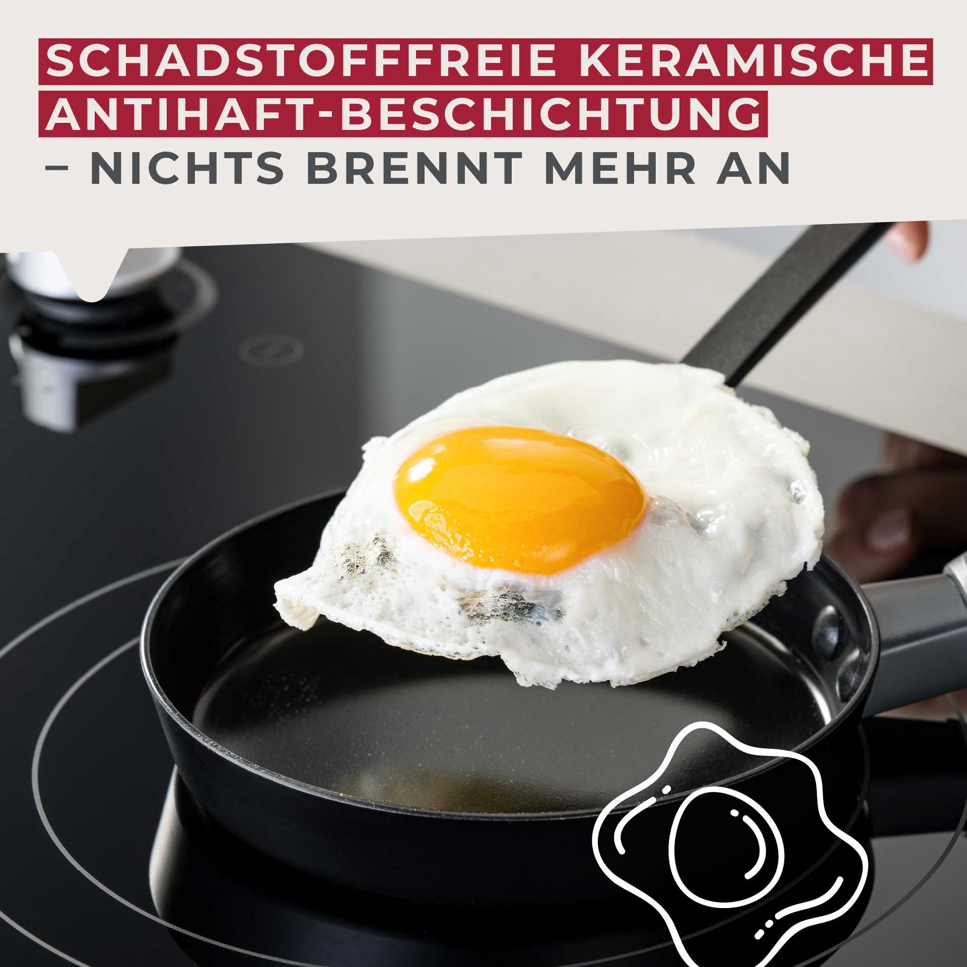 Bratpfanne Statement, Keramik, antihaft, Ø14cm