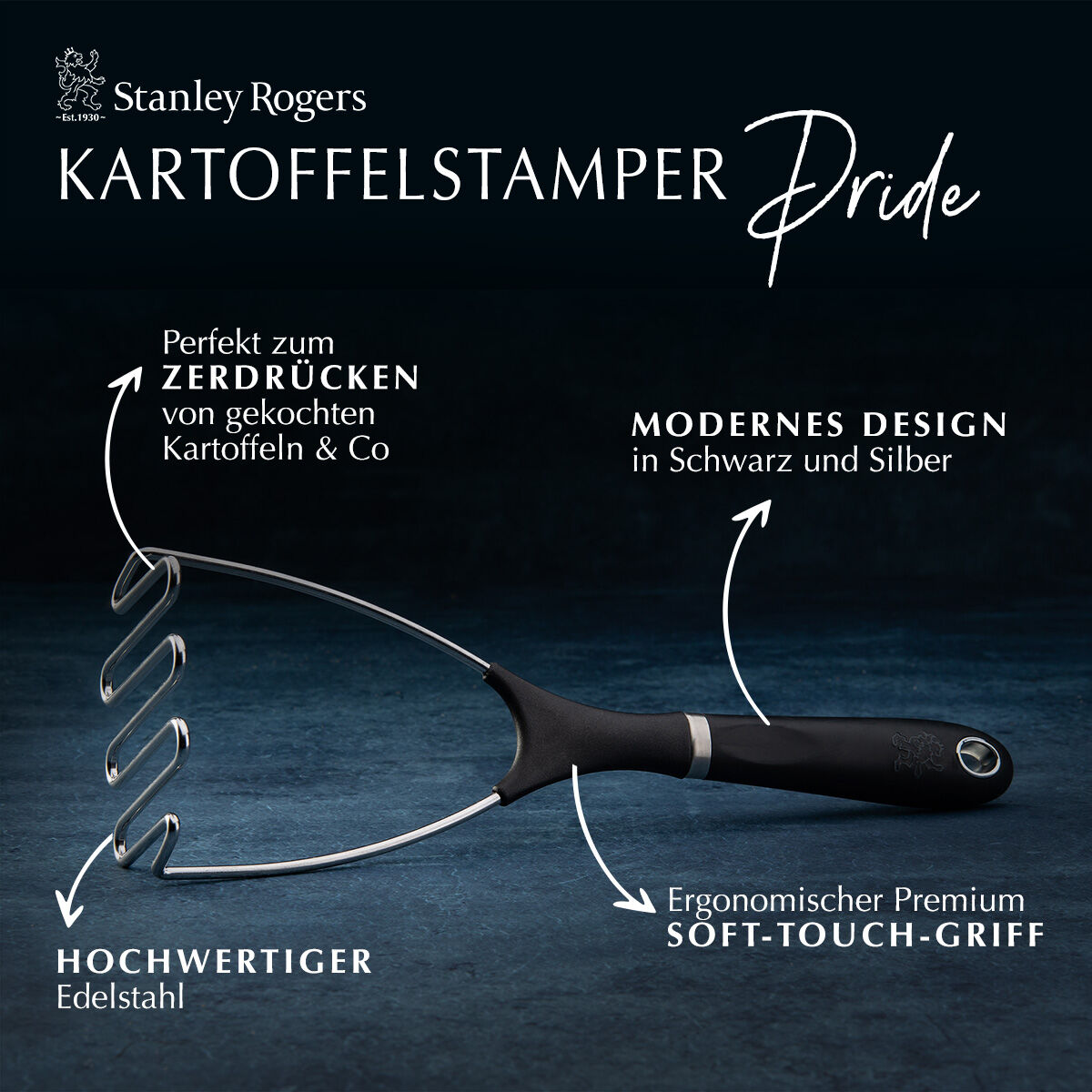 Kartoffelstampfer Pride, 30cm