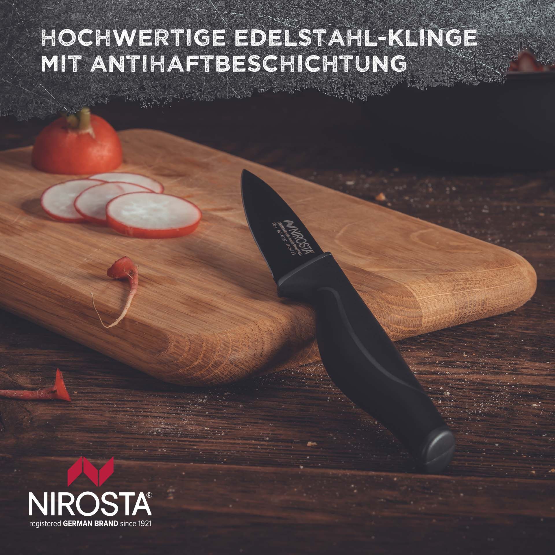 Gemüsemesser Wave, 9cm Klinge