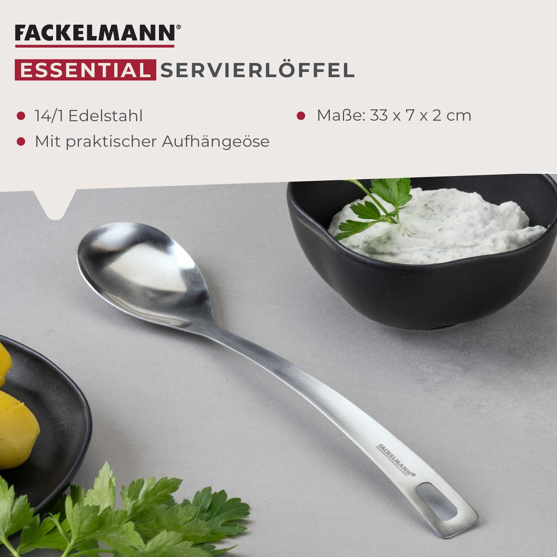 Servierlöffel Essential, Edelstahl