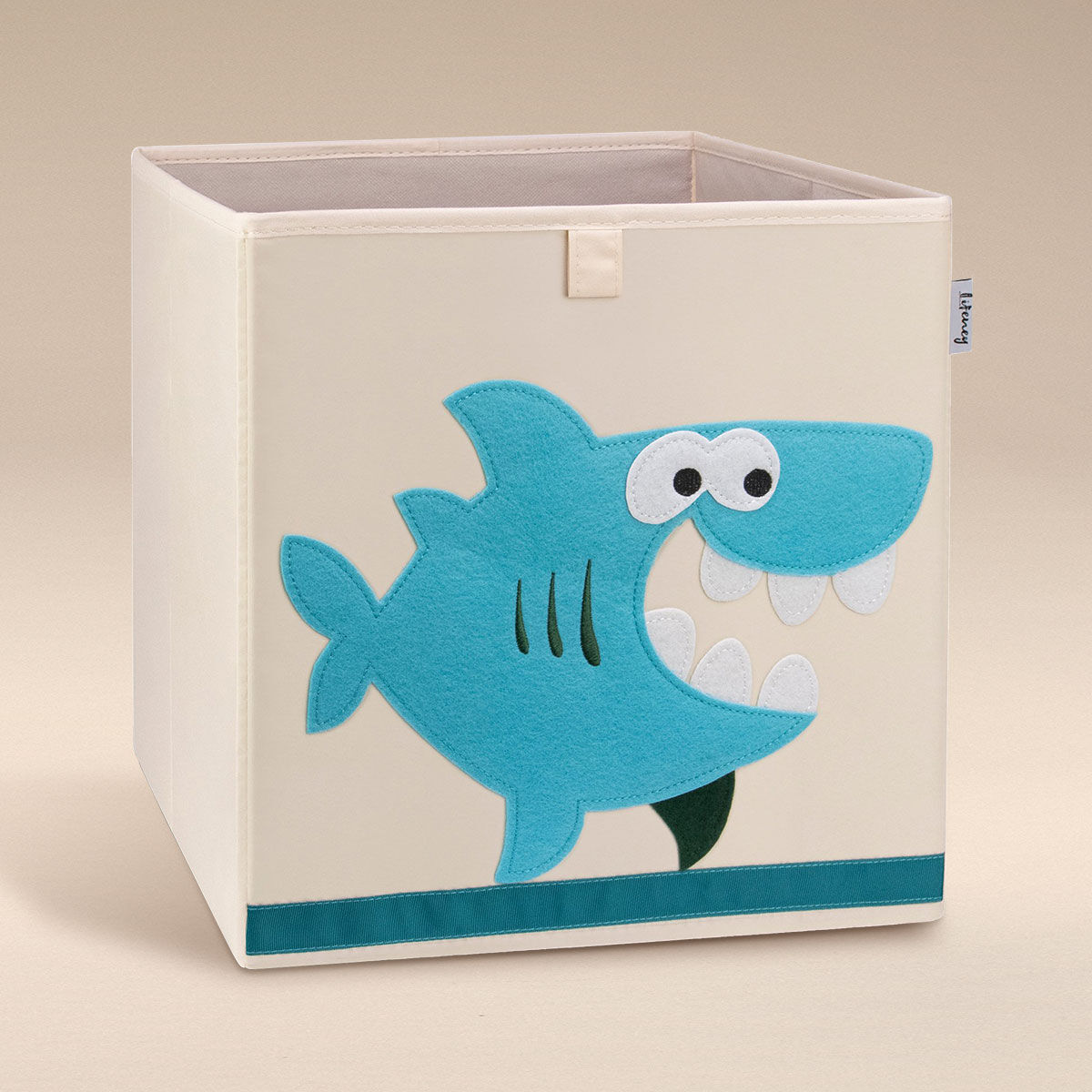 Aufbewahrungsbox Hai, beige, 33x33x33cm