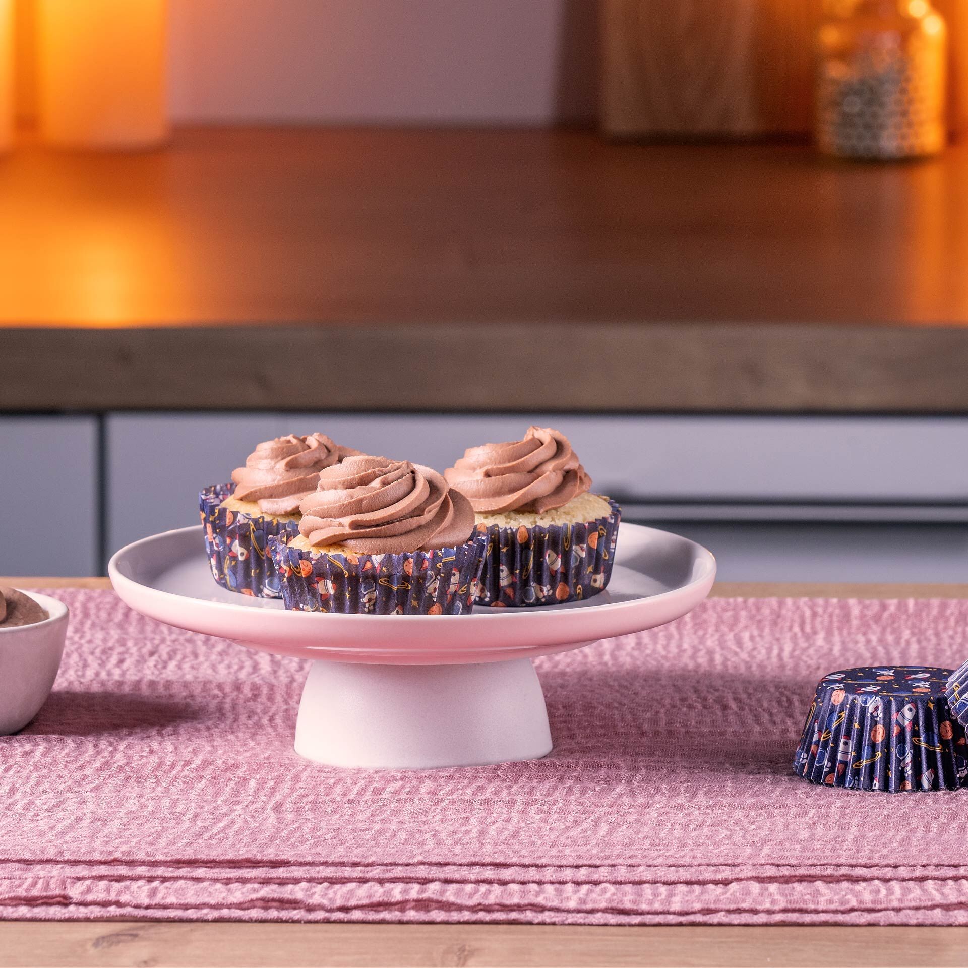 Muffinförmchen Astronaut, Ø5cm, 50 Stk.