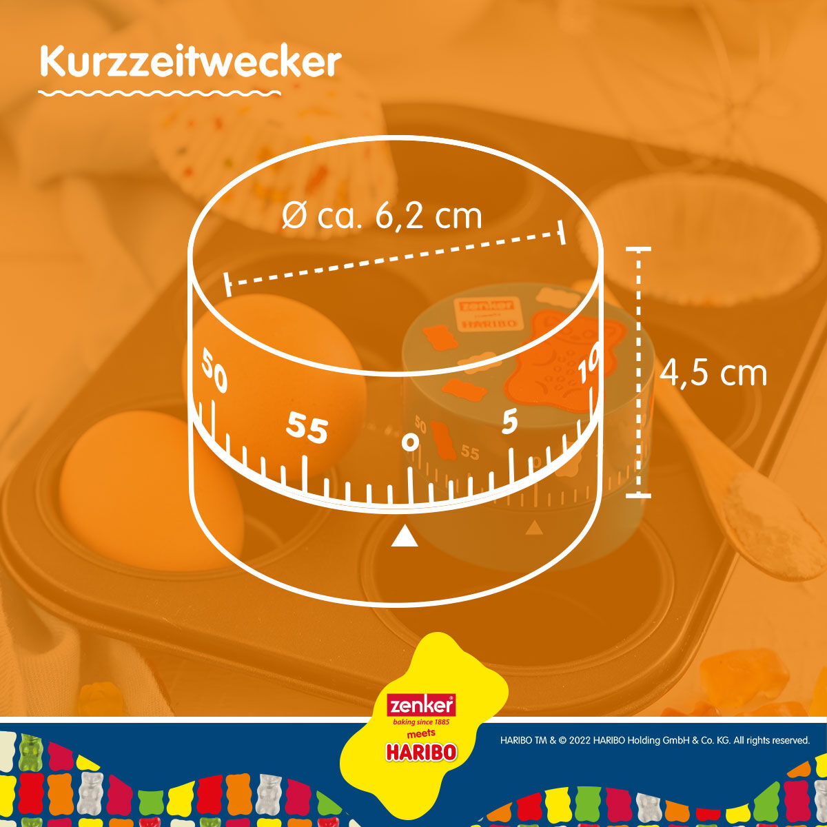 Kurzzeitwecker HARIBO Goldbär