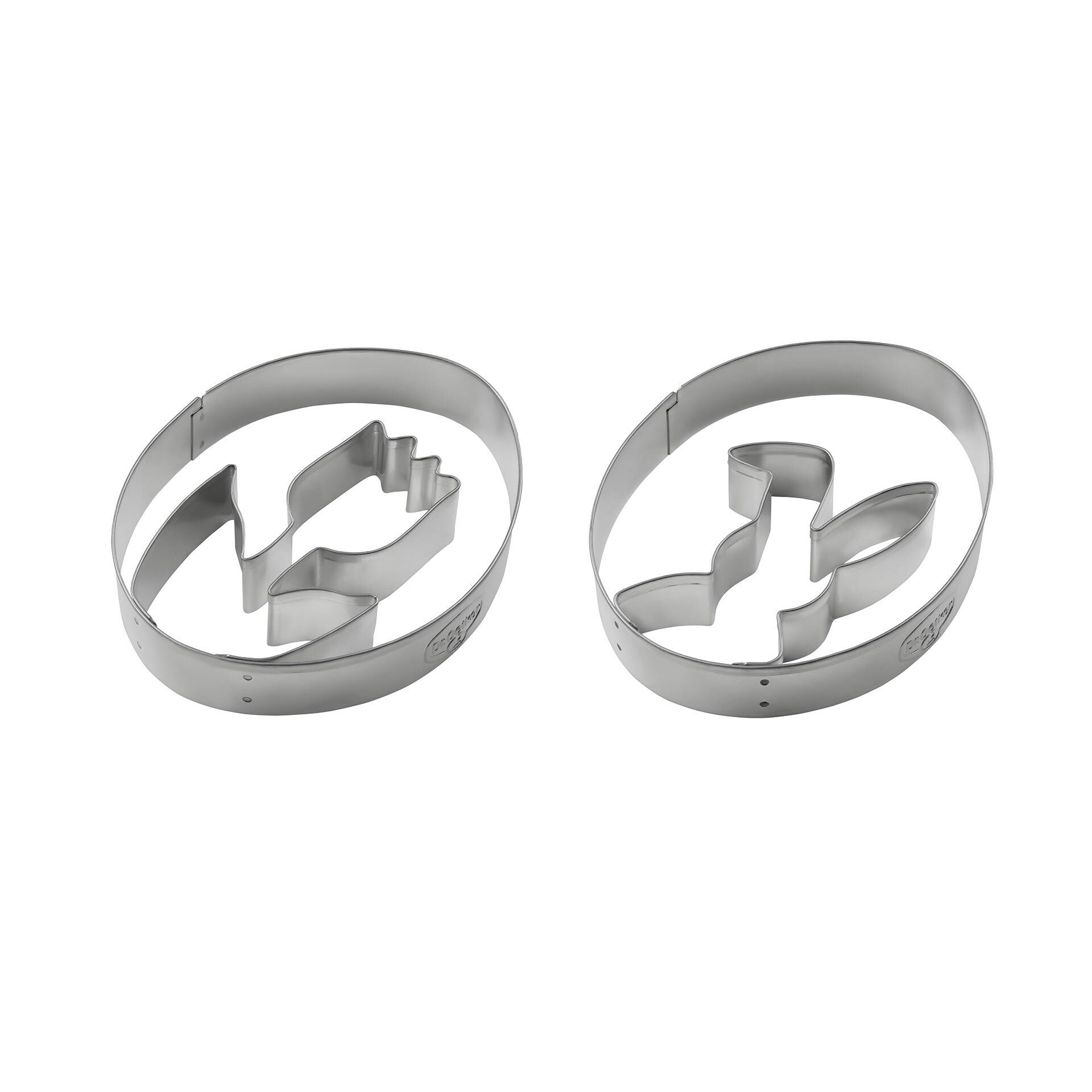 Ei-Ausstecher, Motiv Hase und Tulpe Goldiges Ostern, 2 Stk