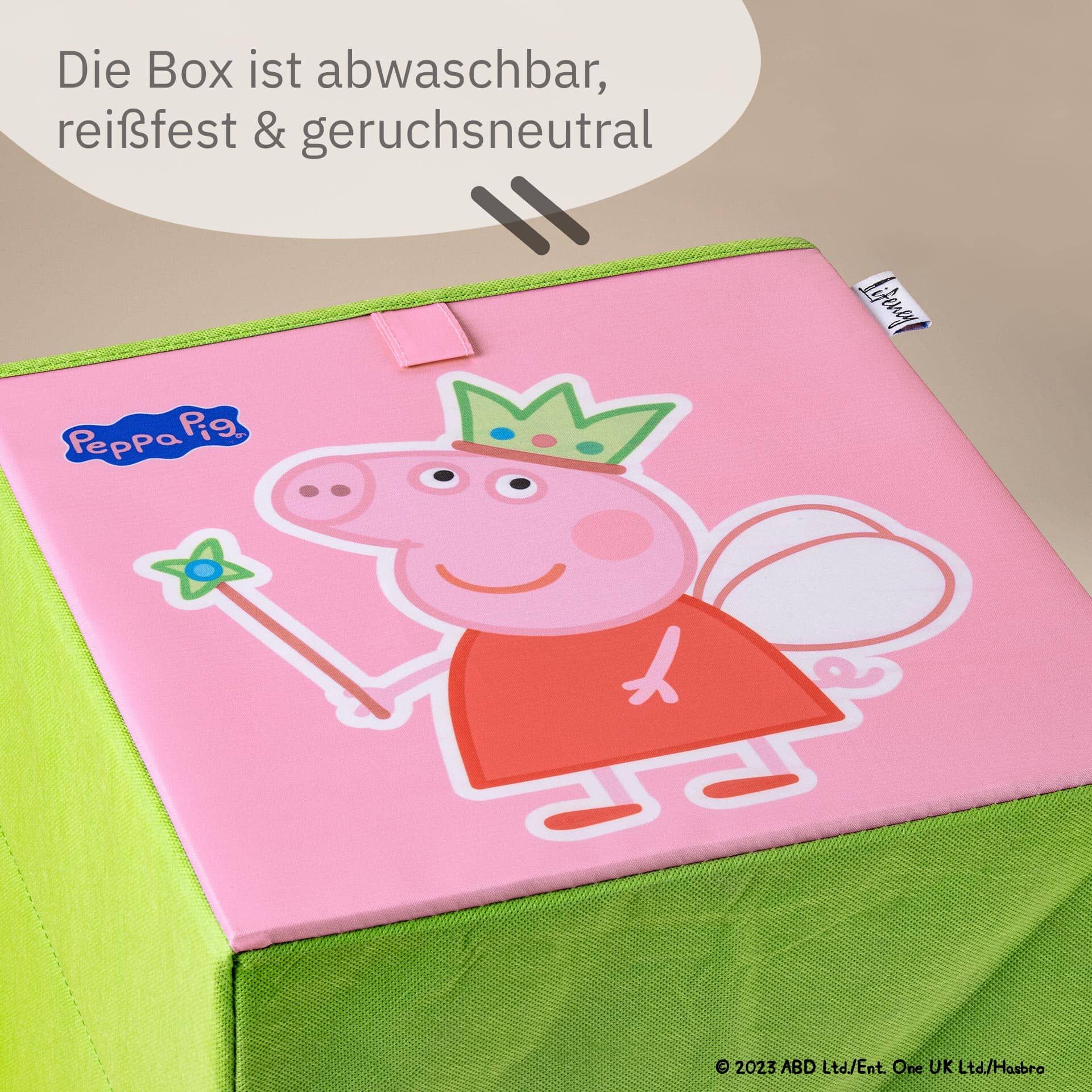 Aufbewahrungsbox Peppa Pig Fee & George, 30x30x30cm