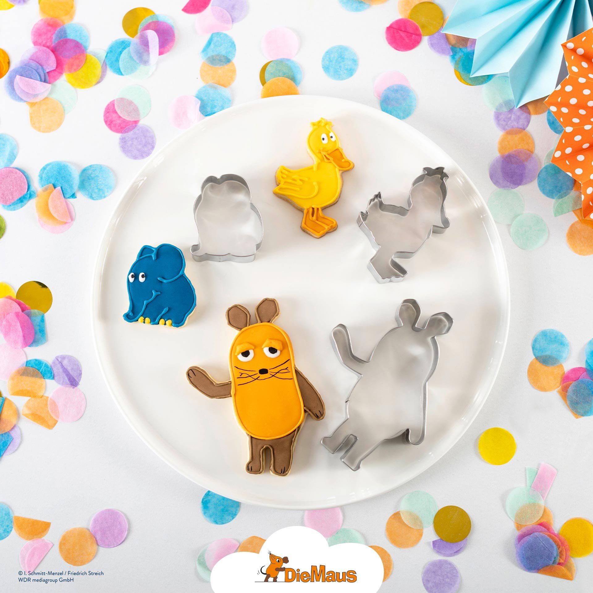 Ausstecher "DieMaus und ihre Freunde", 3-teilig