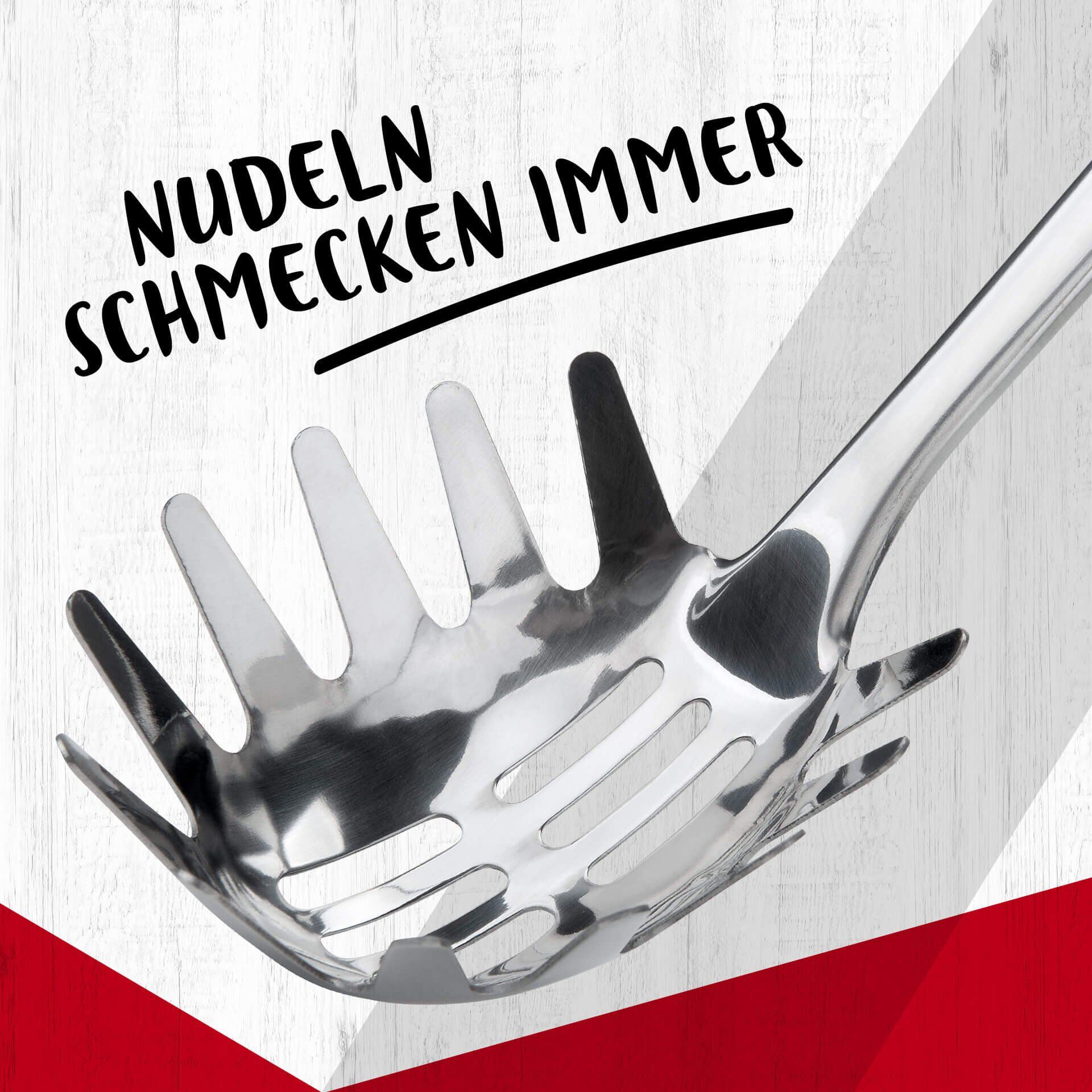 Spaghettilöffel Ovalgriff, 32cm, Edelstahl