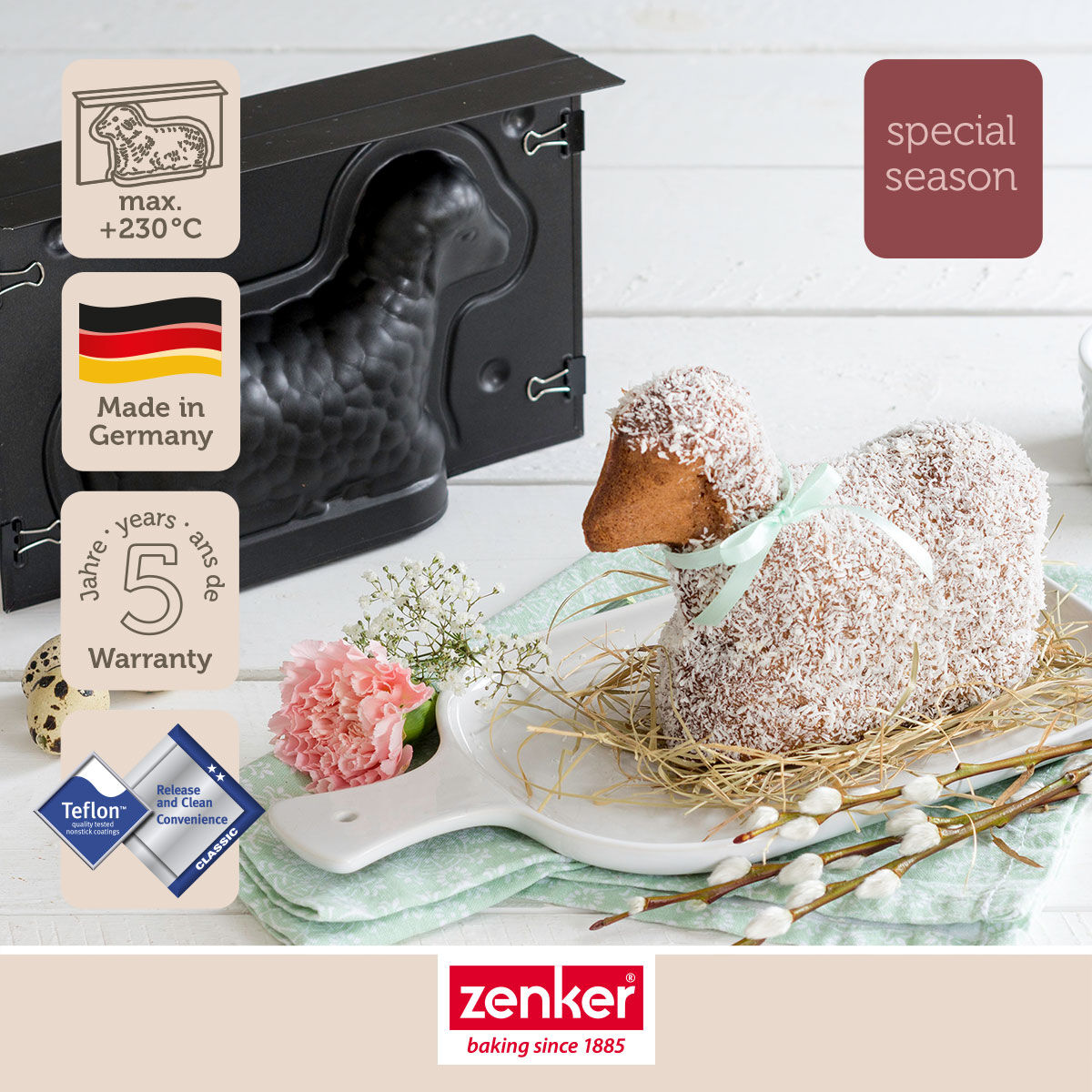 Backform Lamm Mini Special-Season, 23,5x15cm