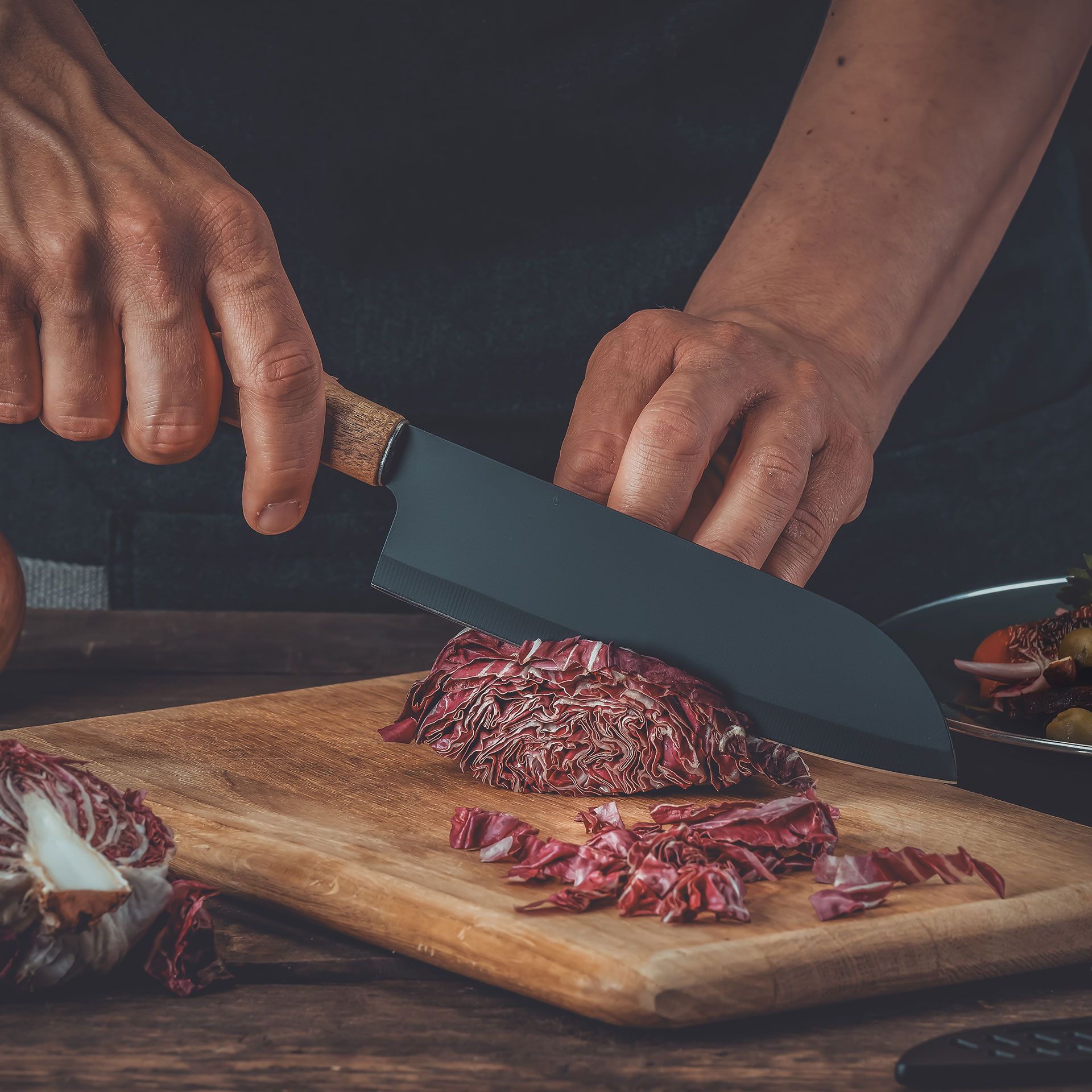 Santokumesser Flow, 18cm Edelstahl-Klinge