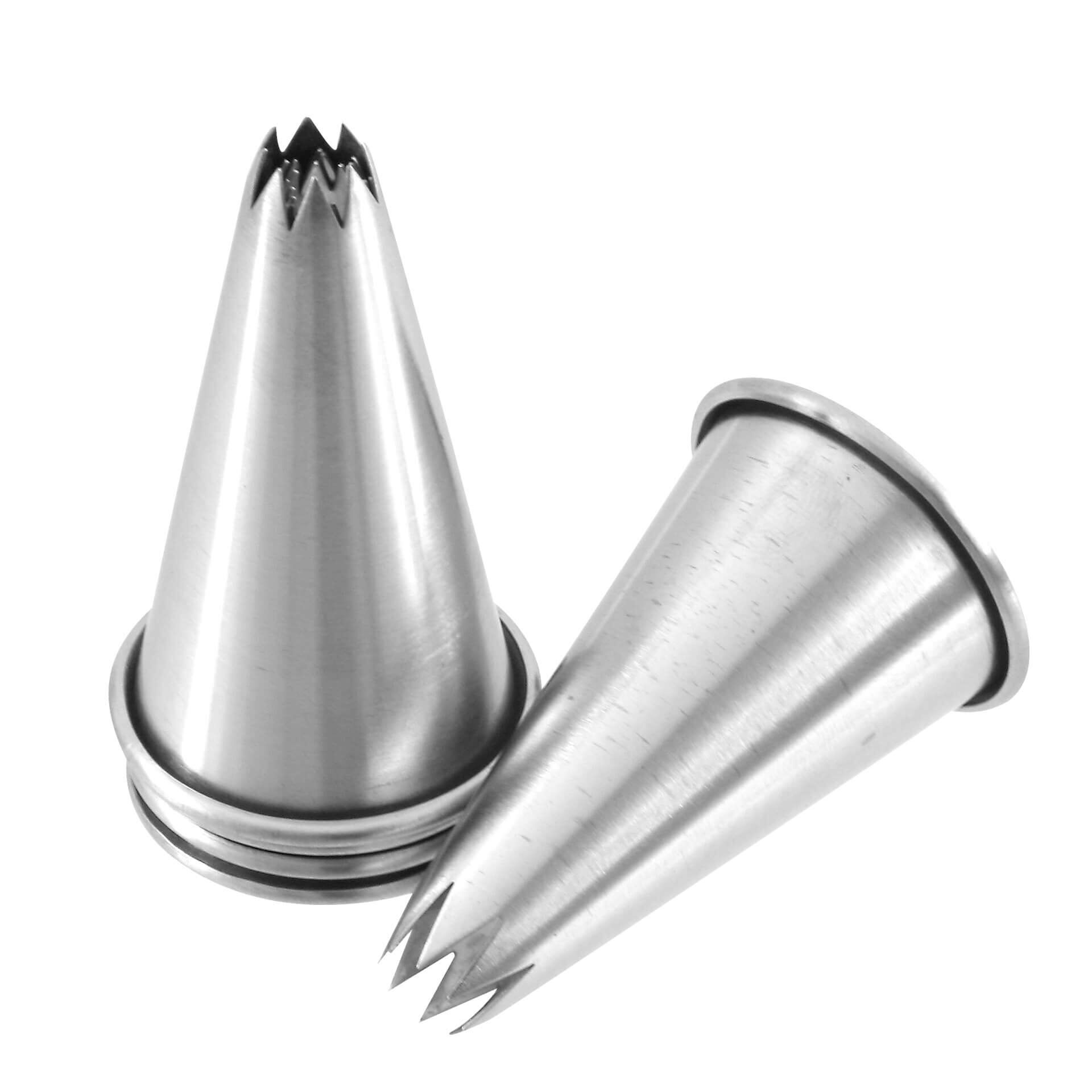 Sterntüllen-Satz, Edelstahl, 5-teilig