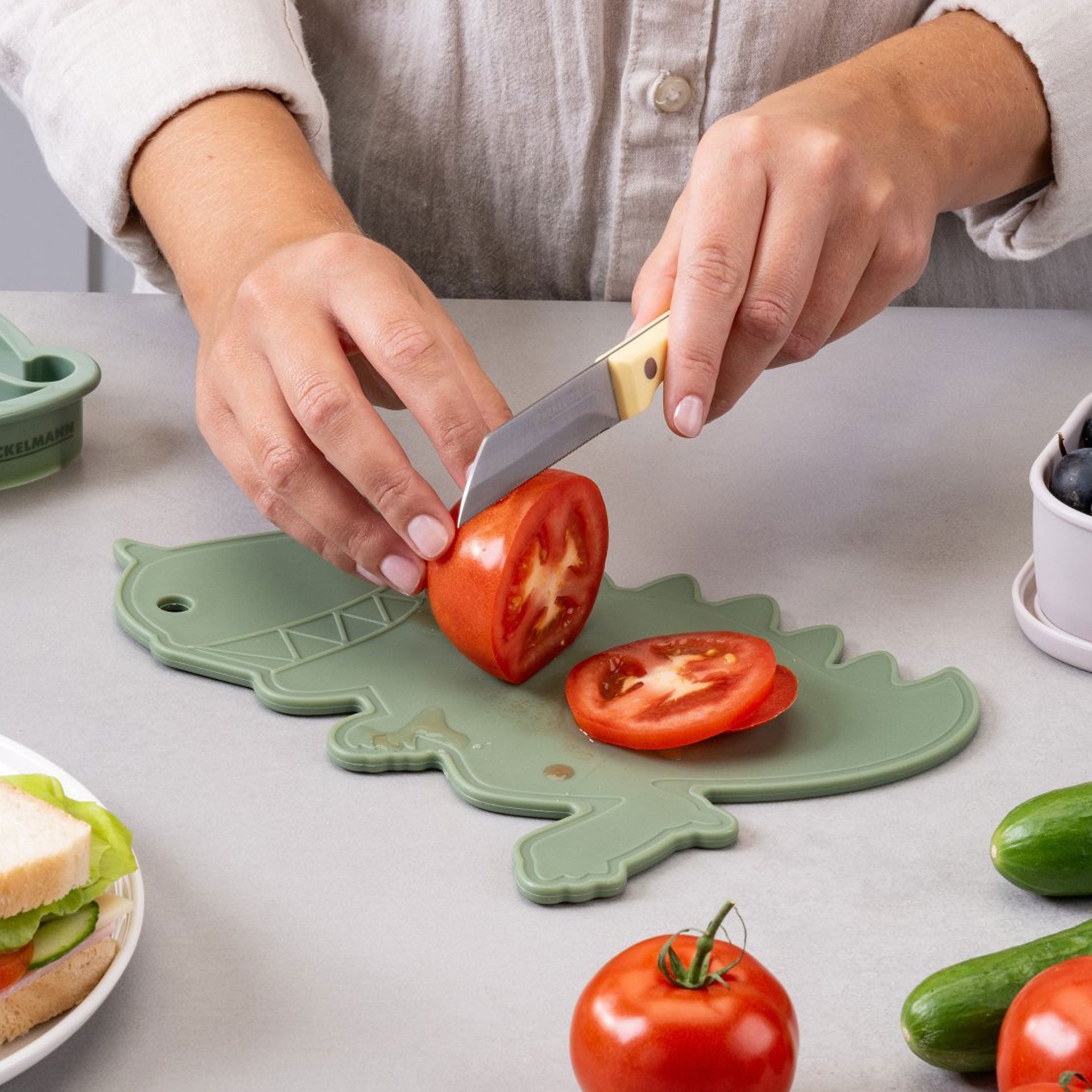 Kinder Schneidebrett Mini Cooking, Dino