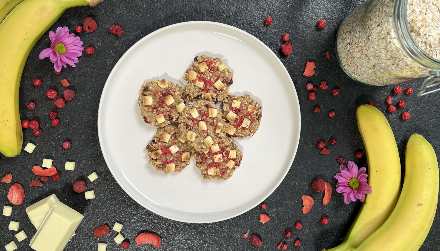 Bananen-Haferflocken-Kekse