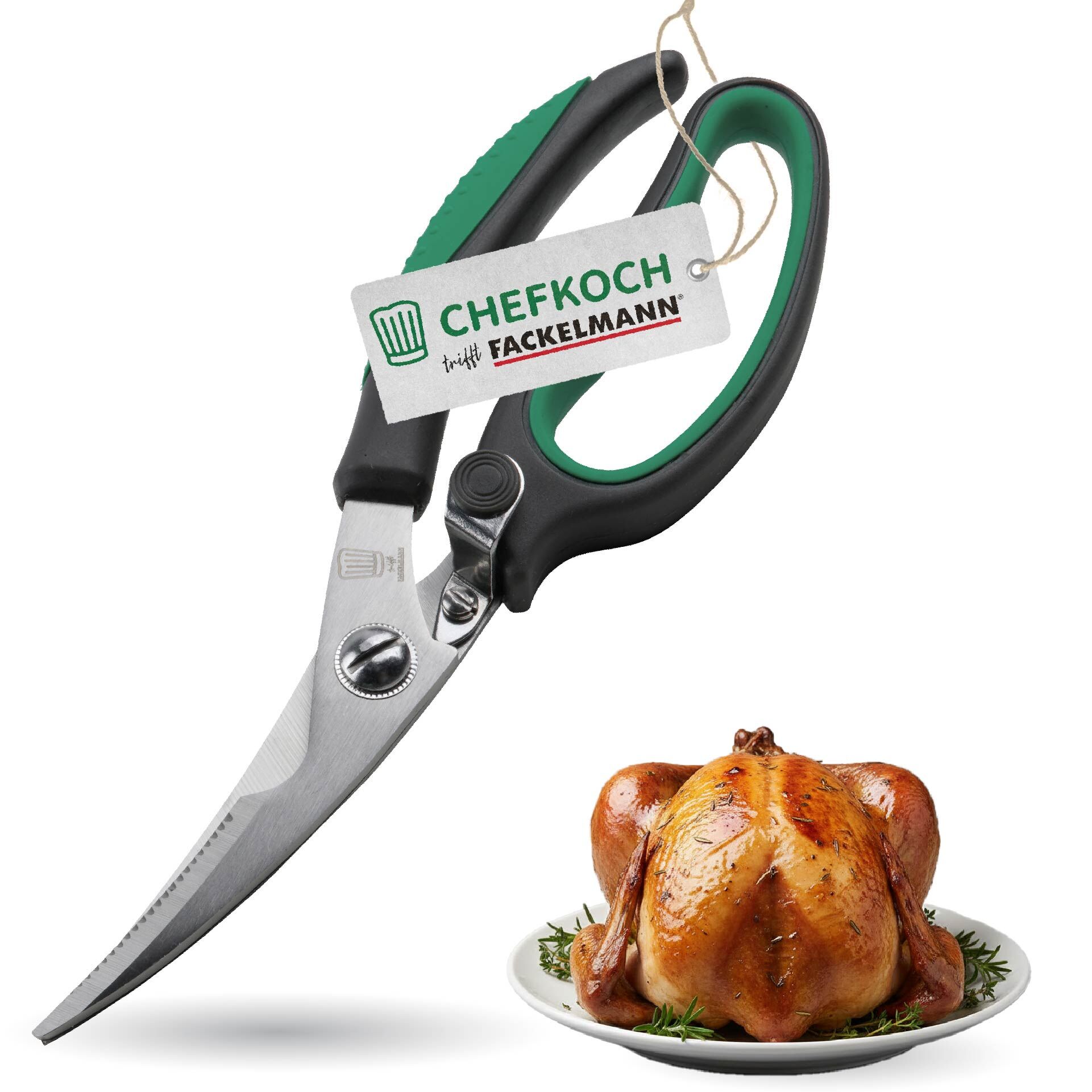 Geflügelschere Softgrip, 23cm, Edelstahl