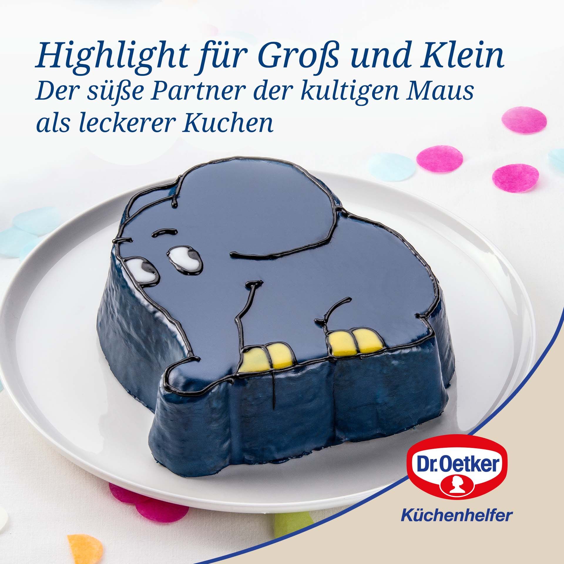 Motivbackform DieMaus Elefant, Silikon