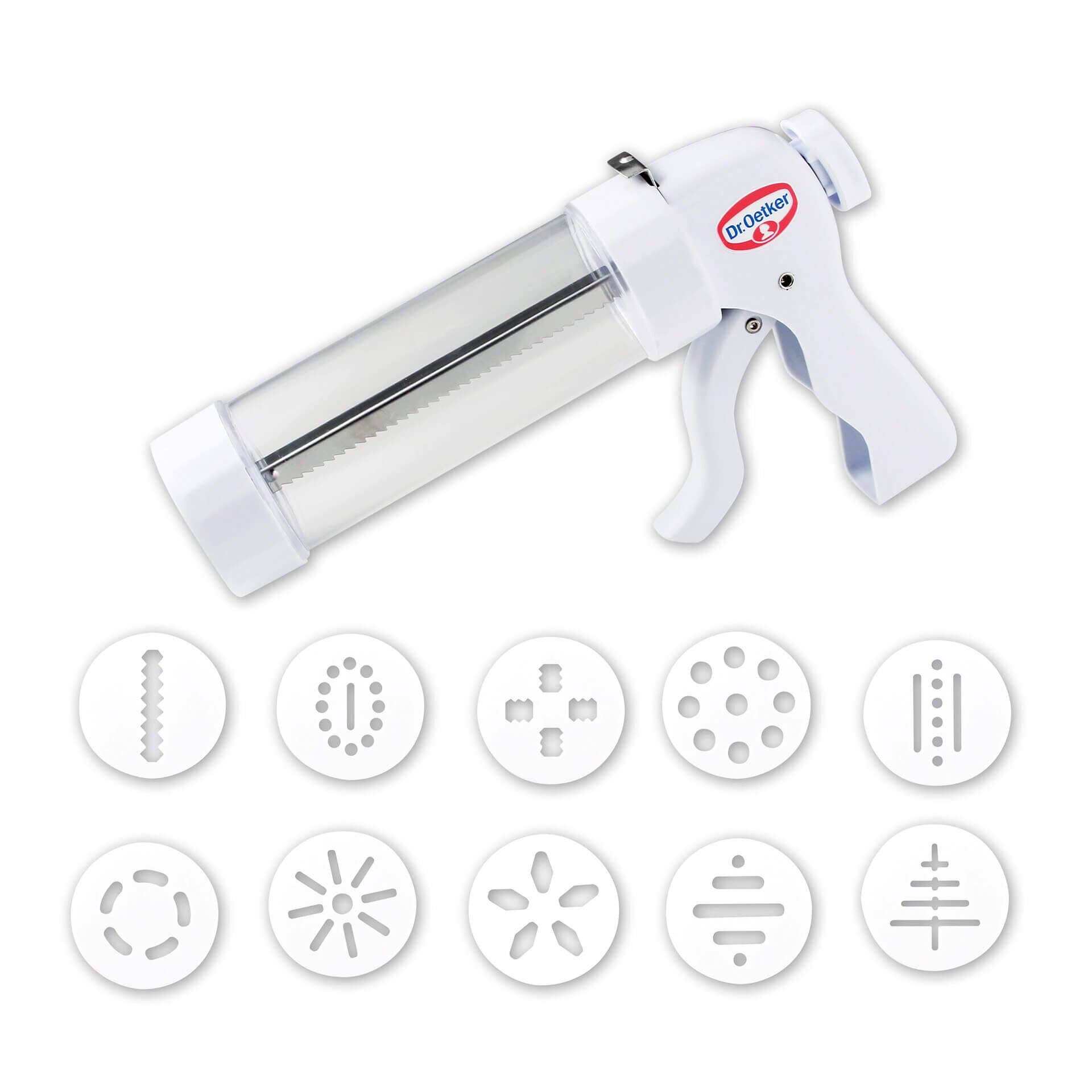 Gebäckpresse inkl. 10 Formscheiben, 11-teilig